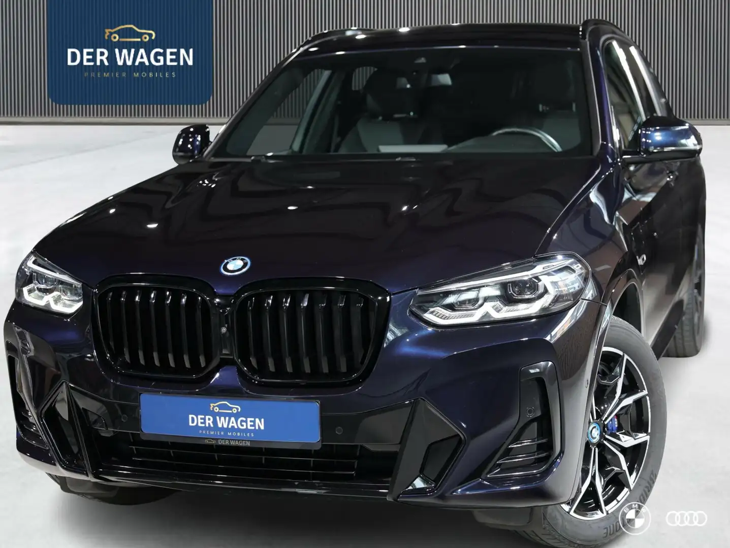 BMW X3 xDr30e M SPORT / LEDER / TREKHAAK / 3DCAMERA / DIG Zwart - 1