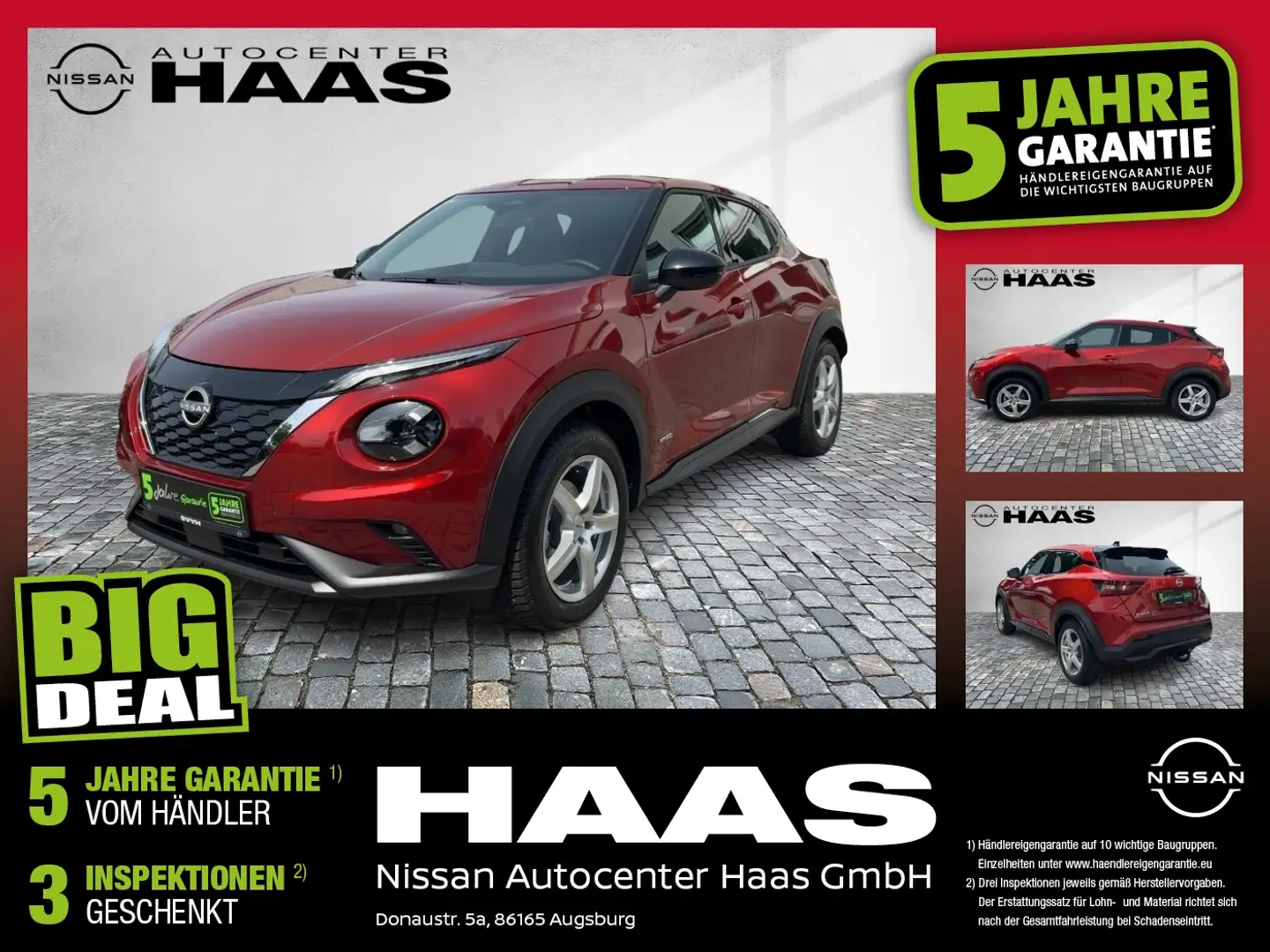 Nissan Juke 1.6 N-Connecta Anhängerkupplung +CARE Rouge - 1