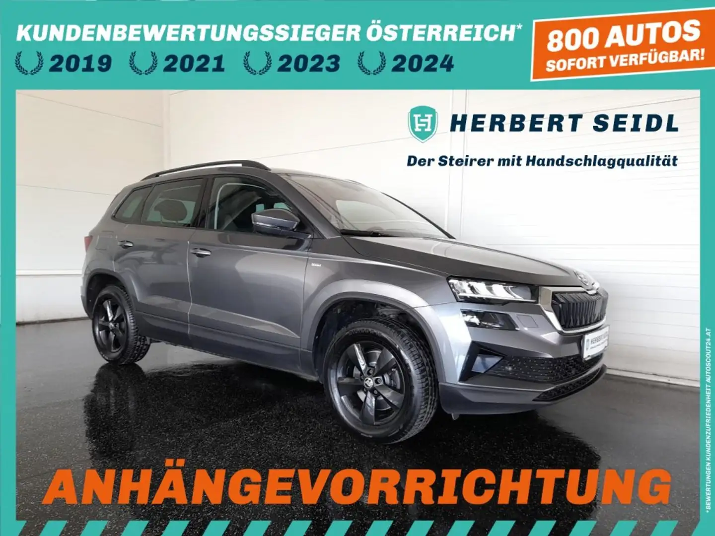 Skoda Karoq TOUR 4x4 2,0 TDI DSG *VOLL-LED MIT DYN BLINKER / VIRTUELL / NAVI / AHV & KAMERA / ACC / KEYLESS* Grau - 1