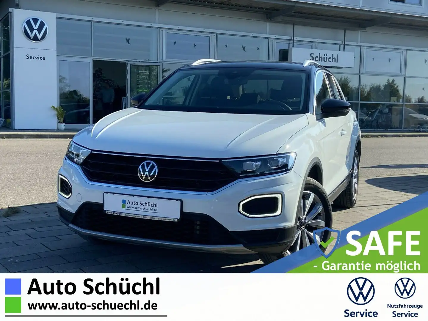 Volkswagen T-Roc 1.5 TSI PANORAMA+NAVI+LED+SHZ+DAB+ACC+LANE Wit - 1
