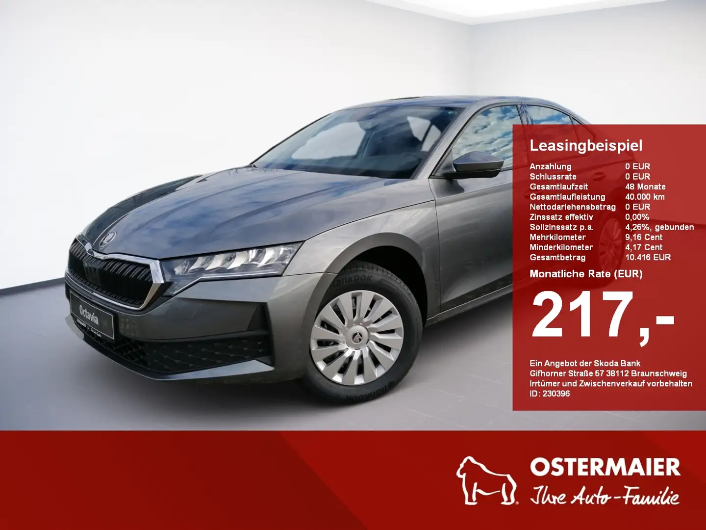 Skoda Octavia Essence 1.5TSI ViCo.LED.SignA.SHZG.TEMP.PDC.LaneA. Grey - 1