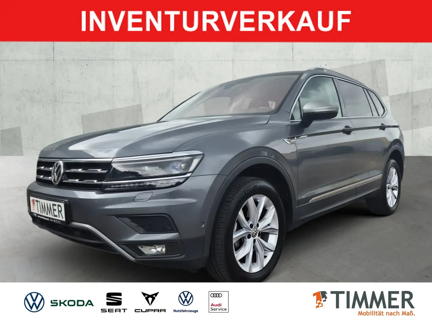 Volkswagen Tiguan Allspace 2.0 TDI DSG 4M HIGHLINE *OFFROAD *AHK *LED *ACC * Grigio - 1
