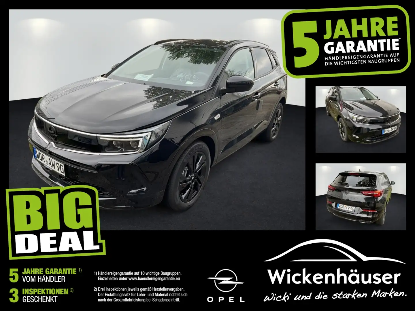 Opel Grandland 1.2 MHEV GS Line FLA 360Kamera Noir - 1