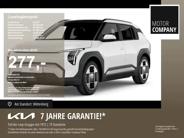 Kia EV3 58,3kWh Air +Gewerbe+Aktion+Navi+R.Kam.+PDC+