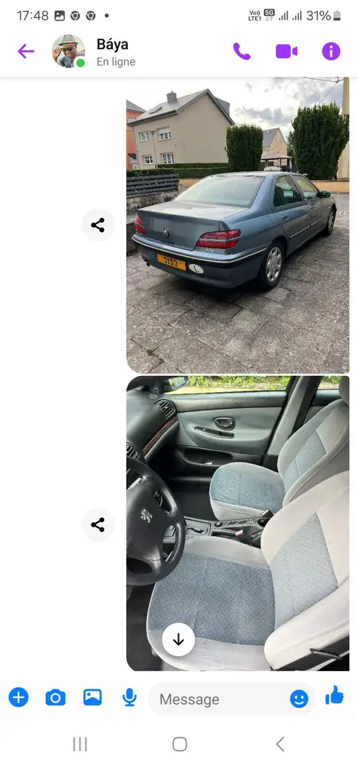 Peugeot 406 Modrá - 2