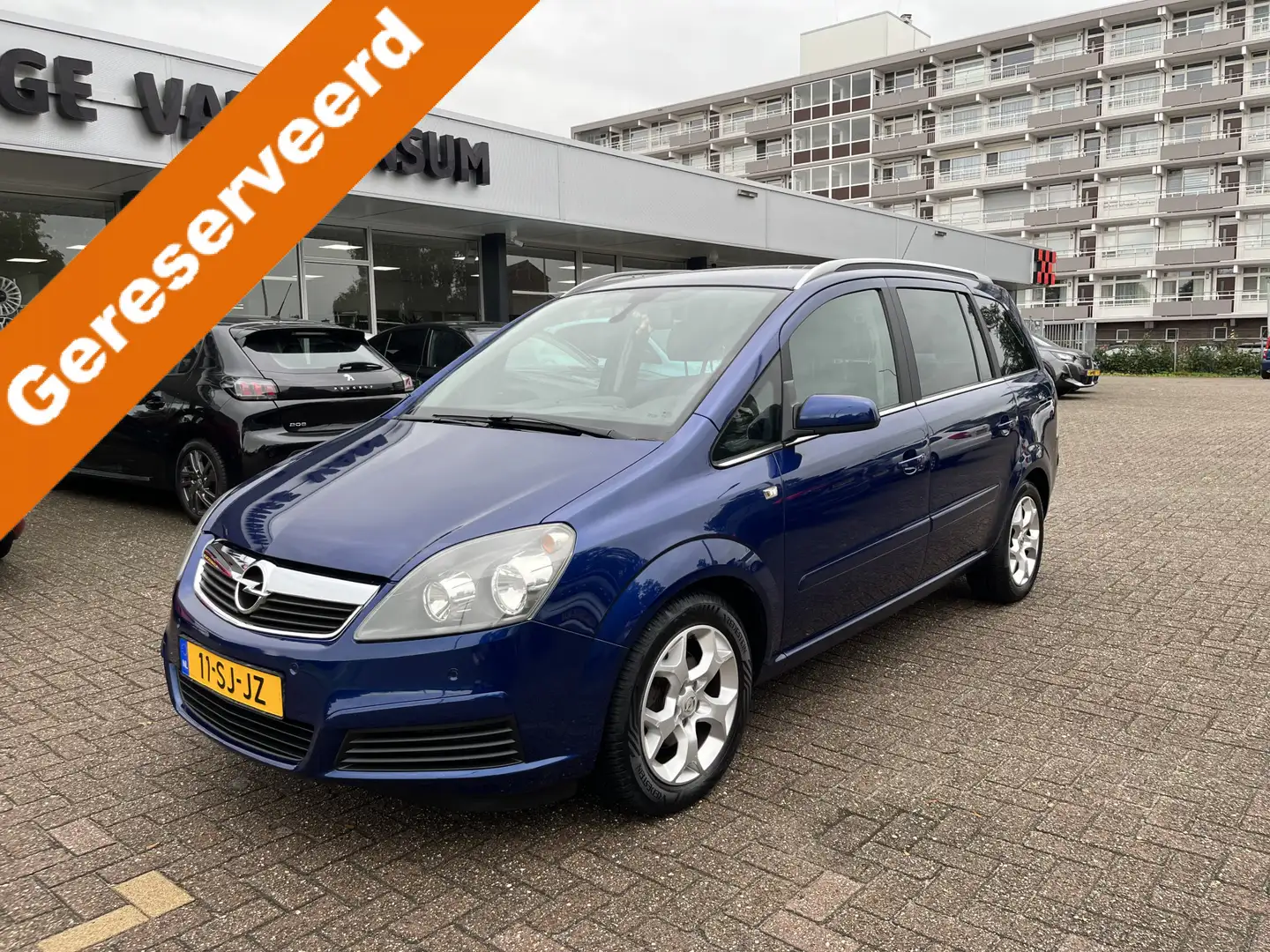 Opel Zafira 1.6 Cosmo 7 persoons Lmv Pdc Airco Nap Blauw - 1