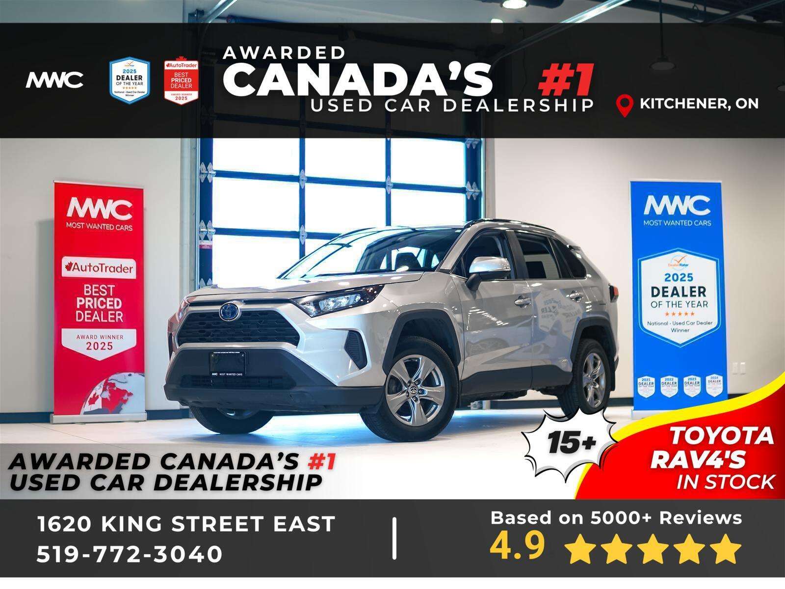 2023 Toyota RAV4 HYBRID LE AWD | TOYOTA SERVICED | NO ACCIDENTS