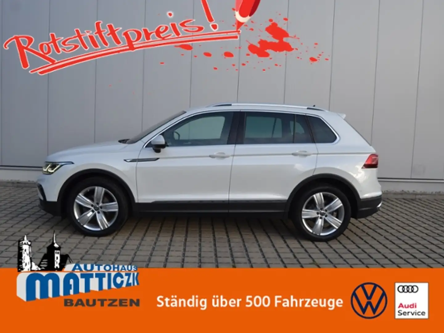 Volkswagen Tiguan 2.0 TDI DSG Elegance AHK/MATRIX/19-ZOLL/NAVI-PRO/ Weiß - 1