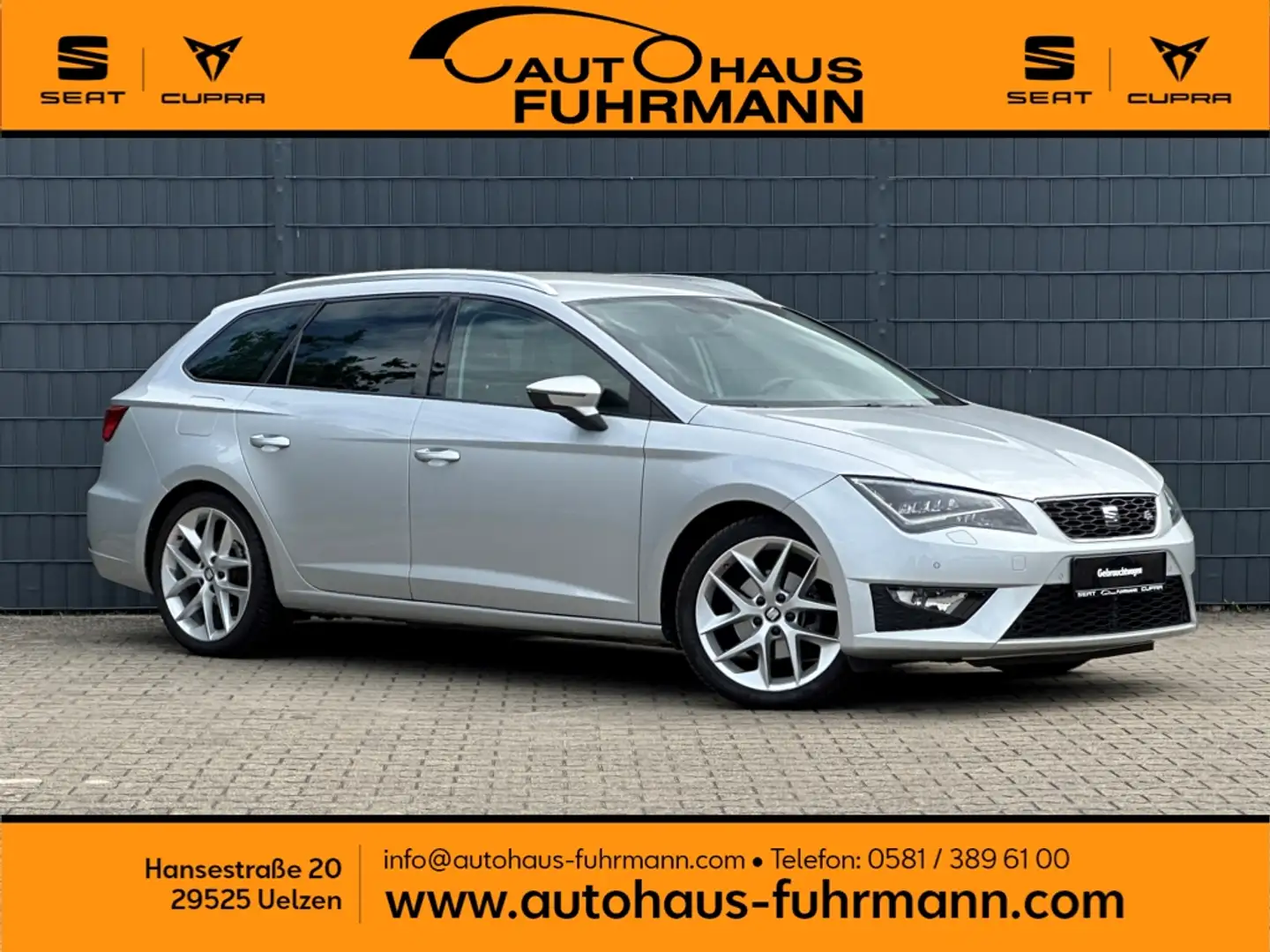 SEAT Leon ST FR 1.4 TSI 18ZOLL/LED/PDC/SHZ/BLUETOOTH Silber - 1