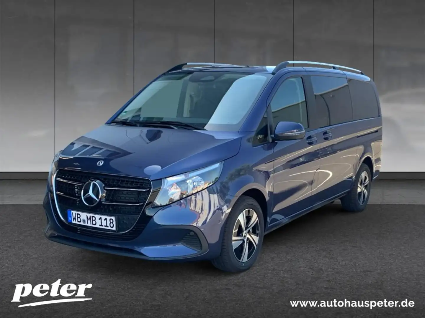 Mercedes-Benz V 250 d Lang MBUX+AHK+STHZG Blauw - 1