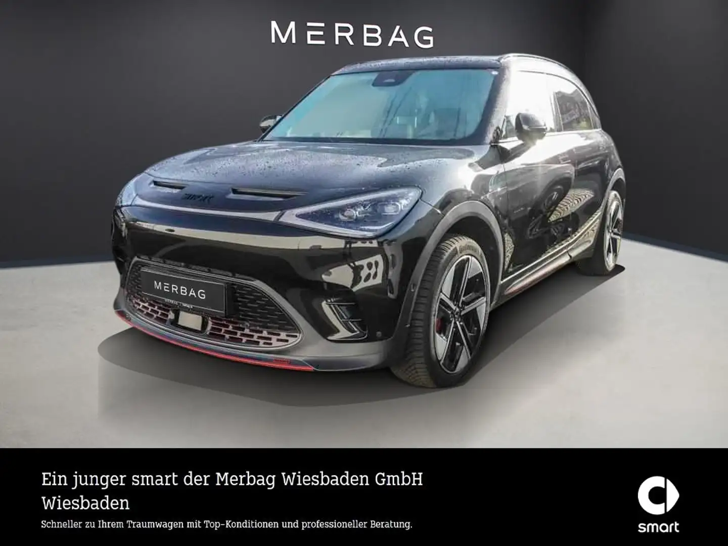 smart #1 BRABUS 66kWh 22/150 LED+ NAV AWD WP PANO MEM Noir - 1