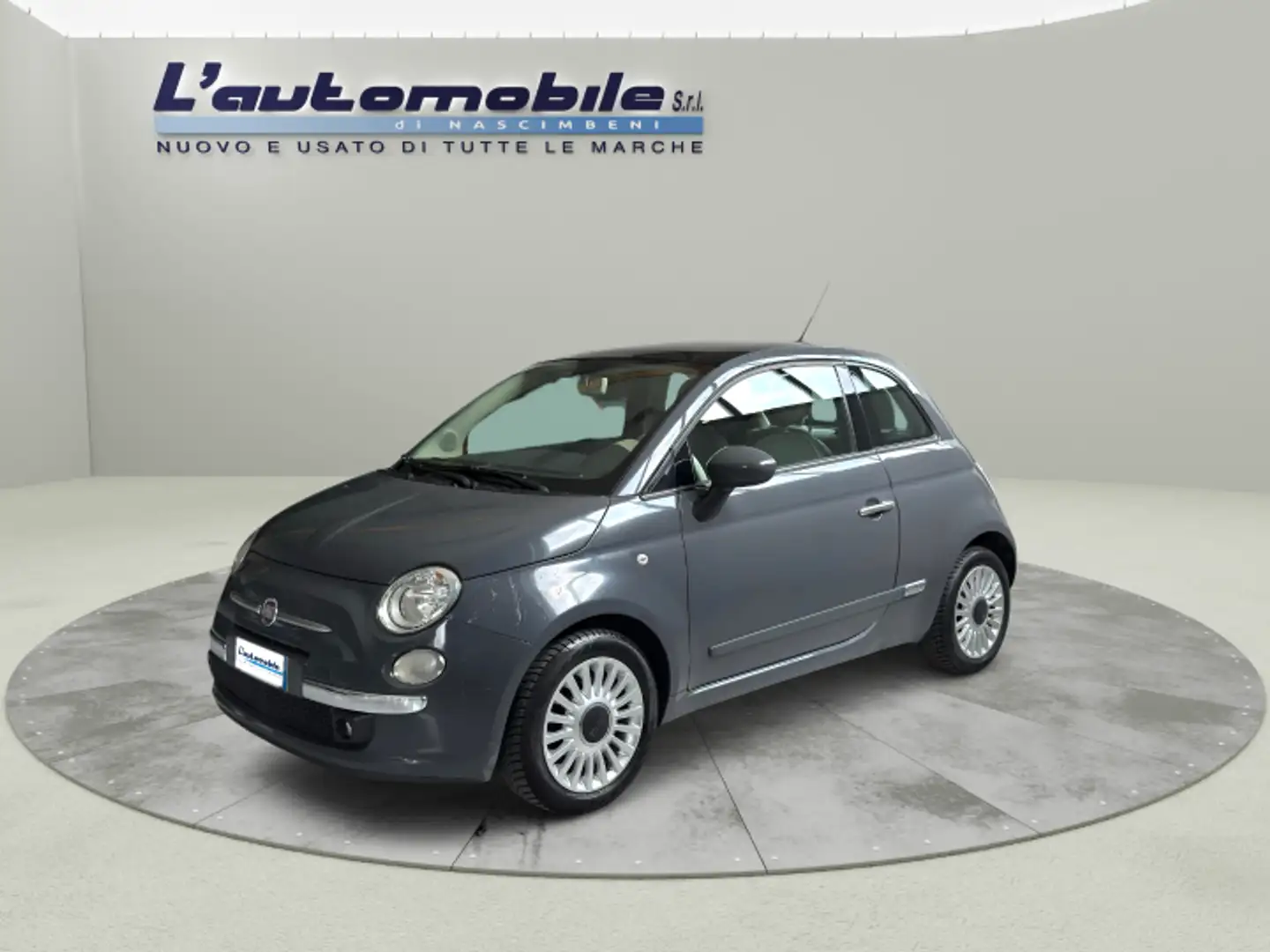 Fiat 500 1.2 Lounge 69cv UNICO PROPRIETARIO Gris - 1