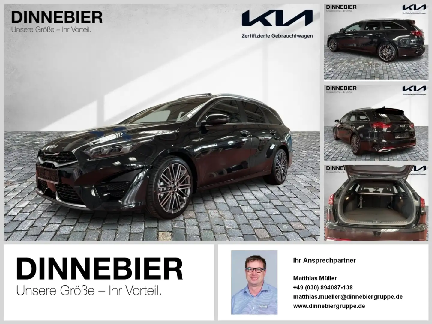 Kia Ceed SW / cee'd SW CEED Sportswagon GT-Line Glasdach+LED+Kamera Zwart - 1