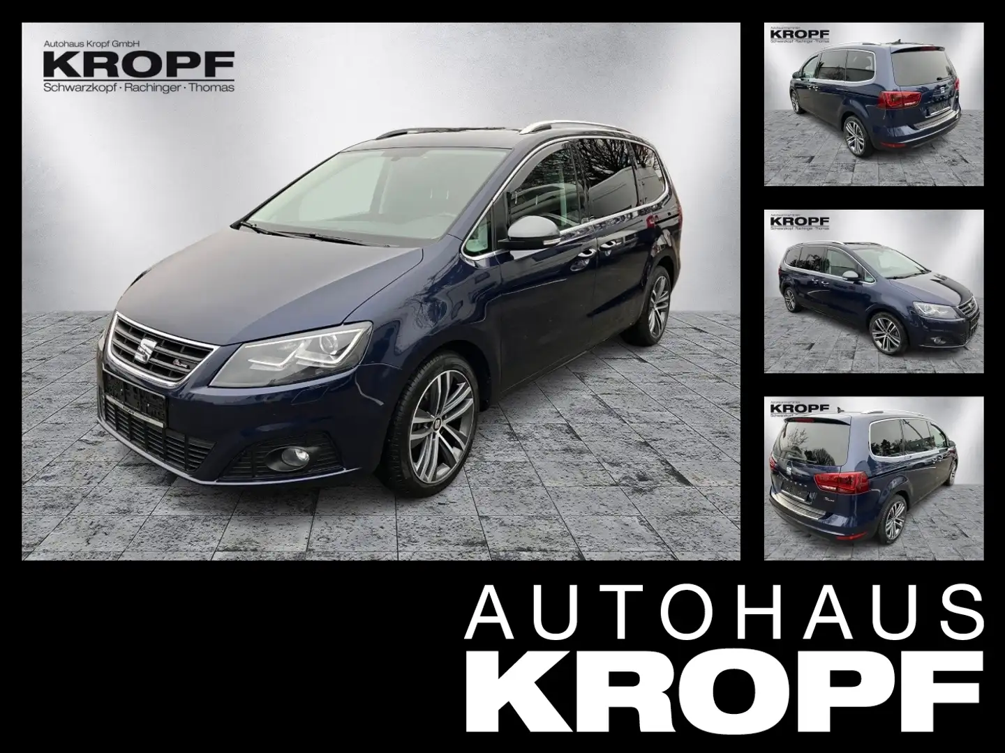 SEAT Alhambra 2.0 TDI FR-Line AHK+Alcantara+Navi+SHZ Albastru - 1