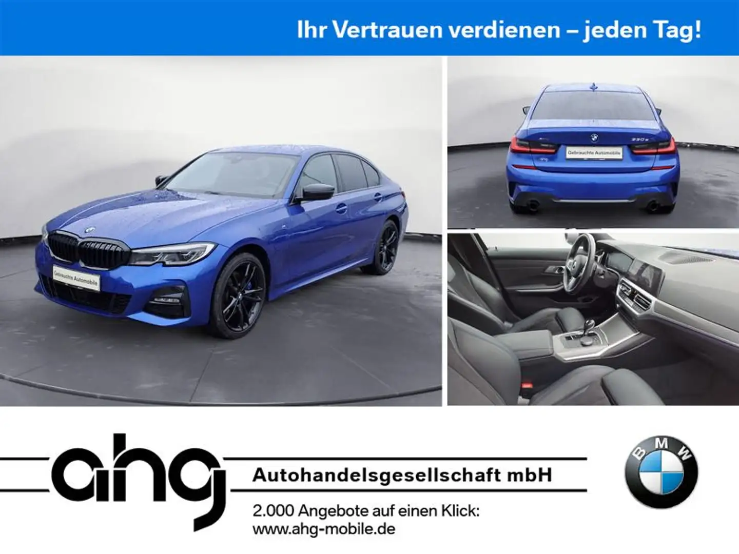 BMW 330 e xDrive M Sport Automatik 19' Laser Business Blauw - 1