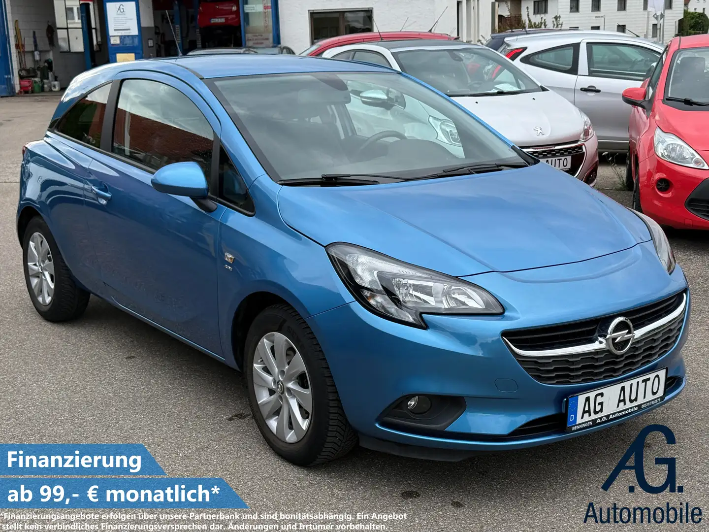 Opel Corsa +Garantie Tempomat Klima TÜV+Service NEU Blau - 1