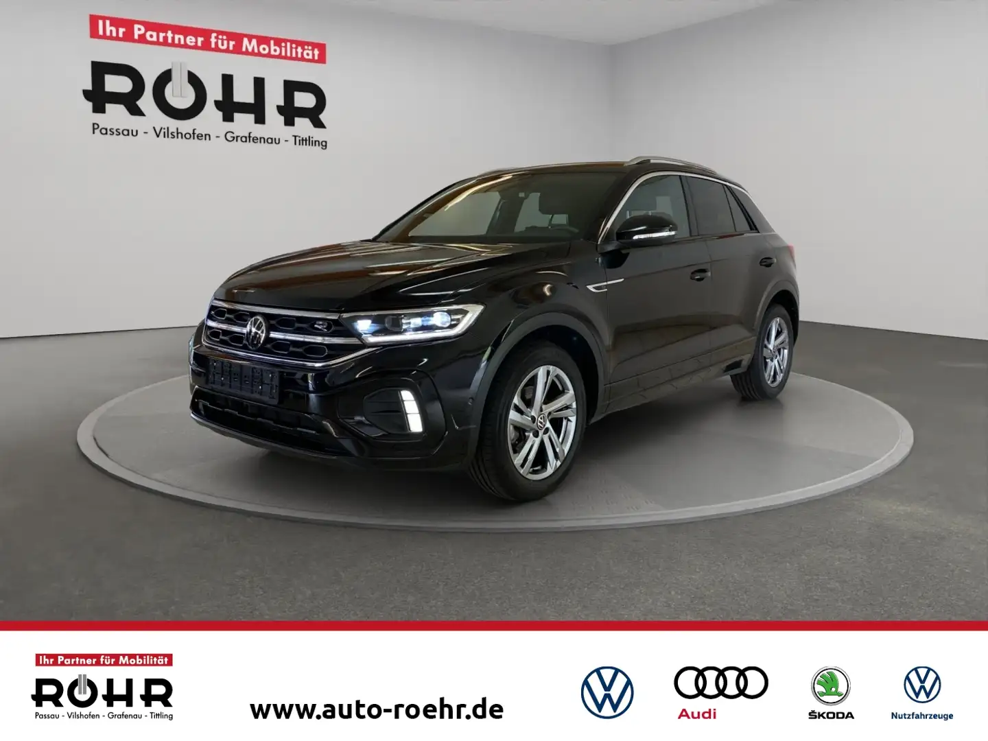 Volkswagen T-Roc R-Line 1.0 TSI BMT (Navi.LED.DAB.ParkAssist.SHZ.AC Schwarz - 1