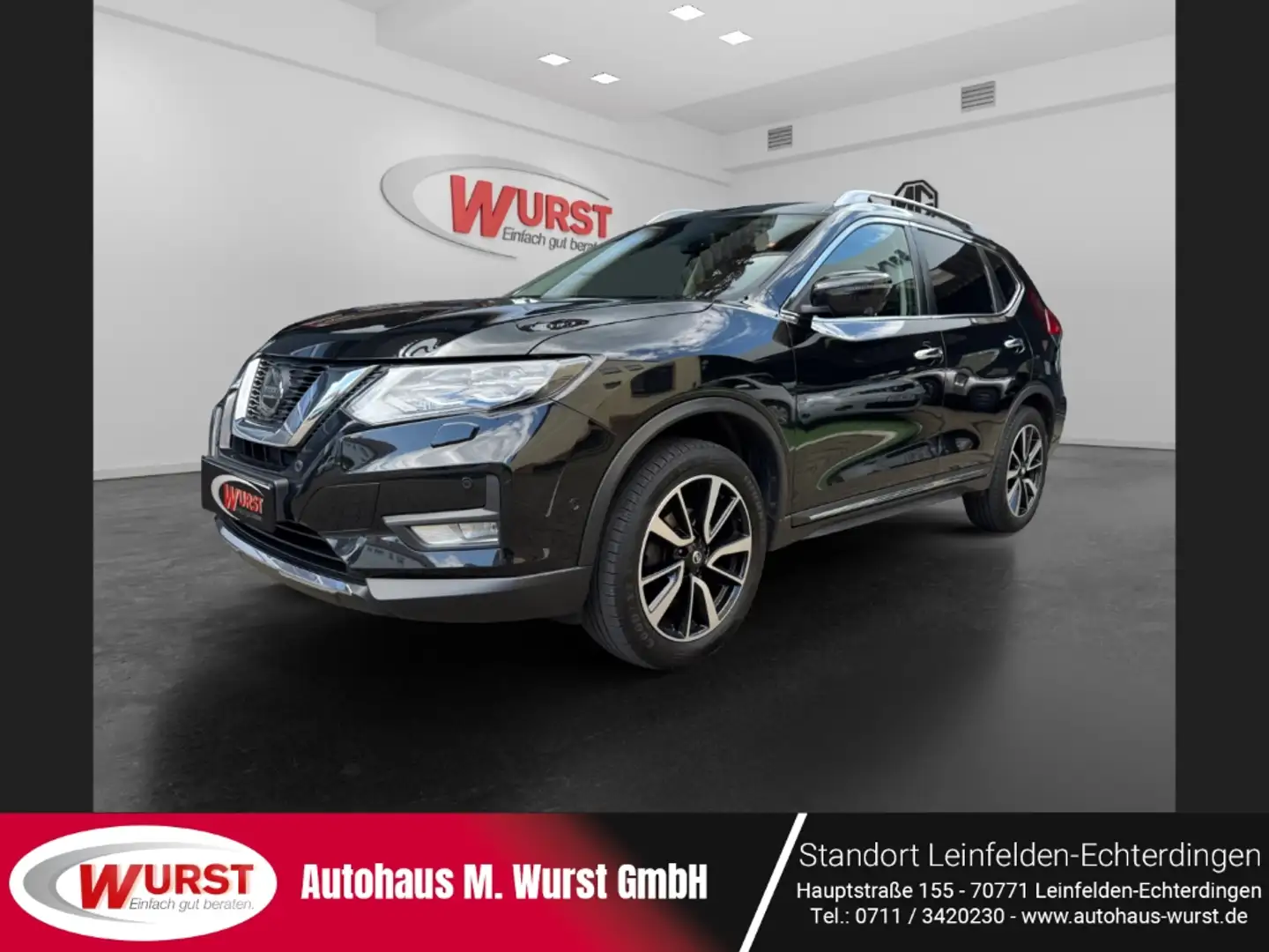Nissan X-Trail Tekna Panorama-Schiebedach Bose AVM LED Kurvenlich Schwarz - 1
