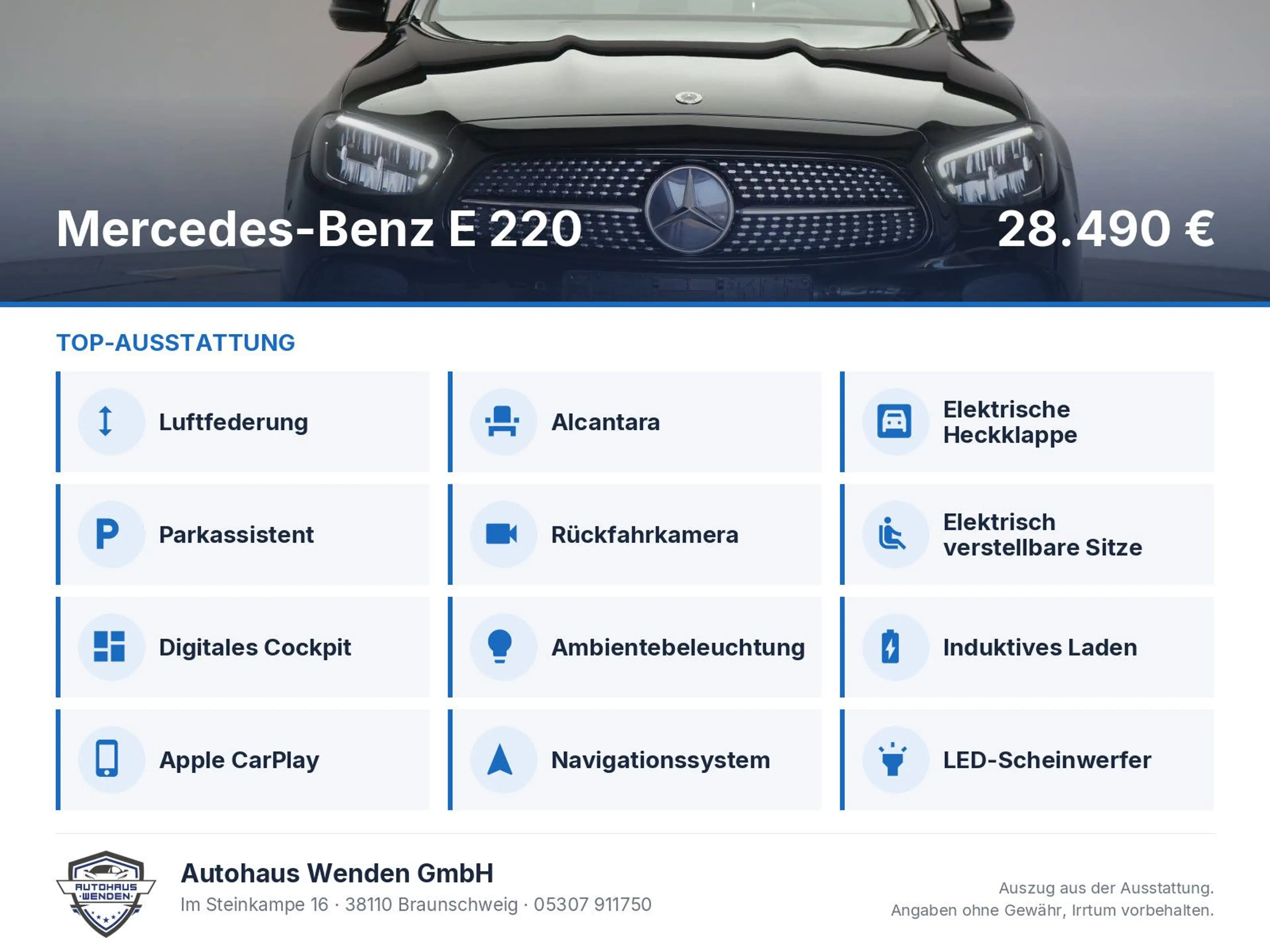 Mercedes-Benz E 220 d T 9G-Tronic AMG CarPlay/Temp/Kamera/ — photo 6