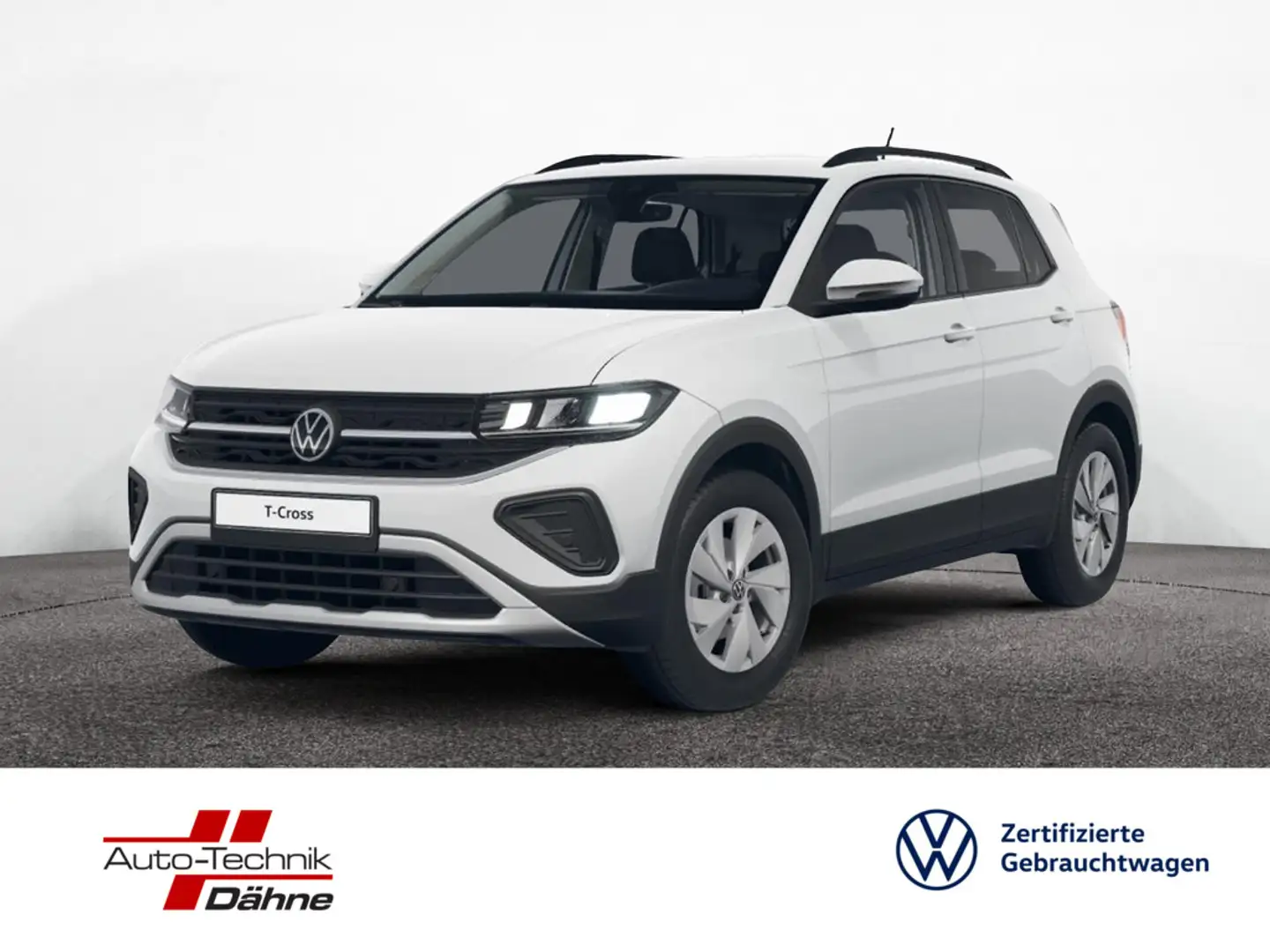 Volkswagen T-Cross 1.0 TSI KLIMA PDC SHZ KAMERA ACC LED Weiß - 1