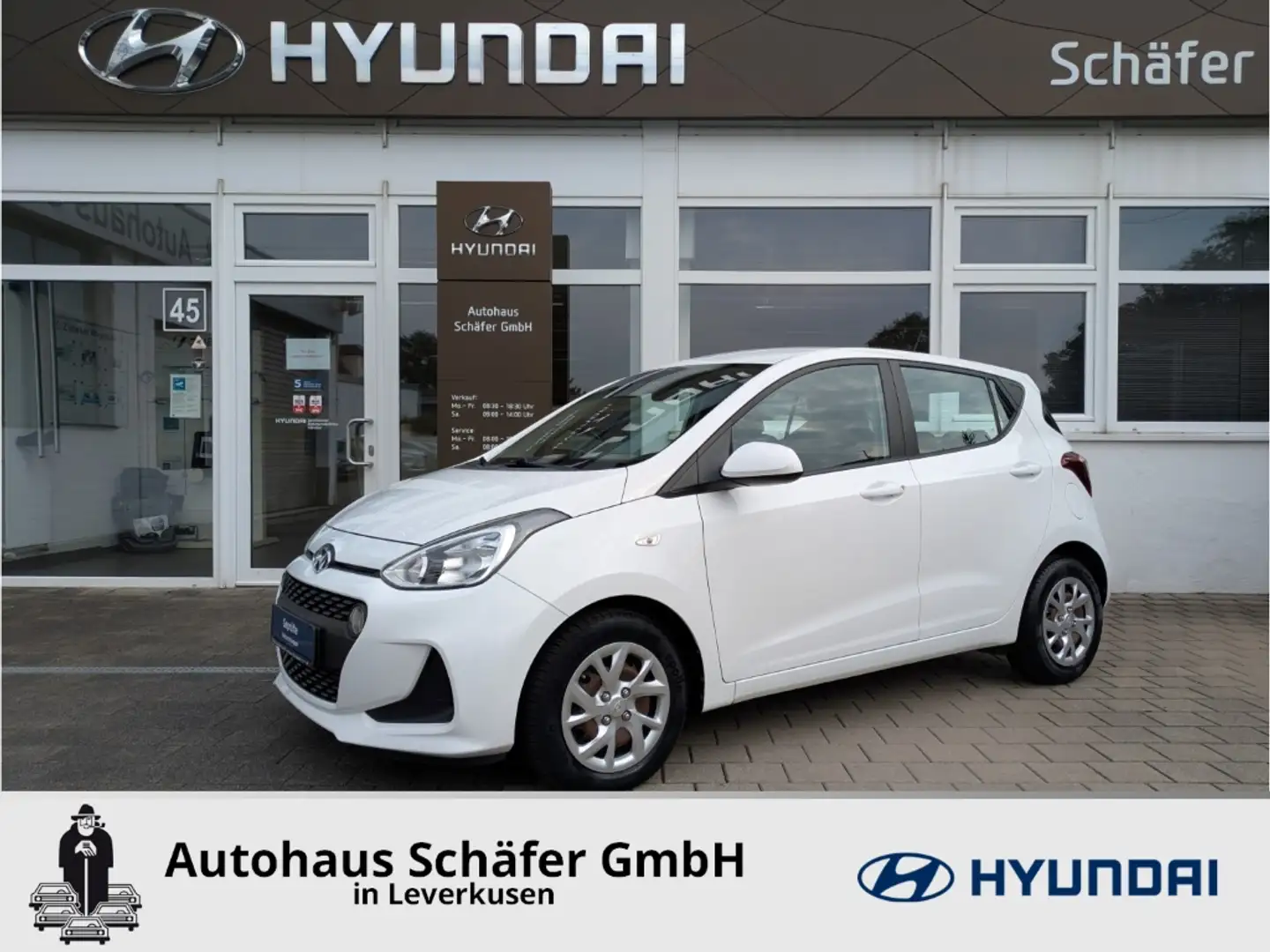 Hyundai i10 Trend DAB SHZ LenkradHZG Tel.-Vorb. GA Klima Freis Blanco - 1