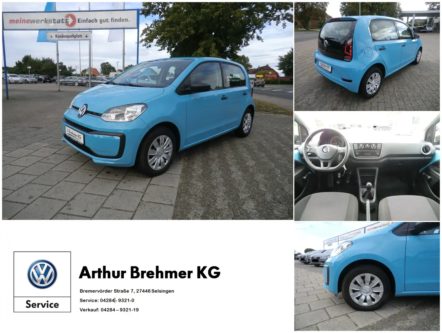 Volkswagen up! 1.0  take up! RADIO Blau - 1