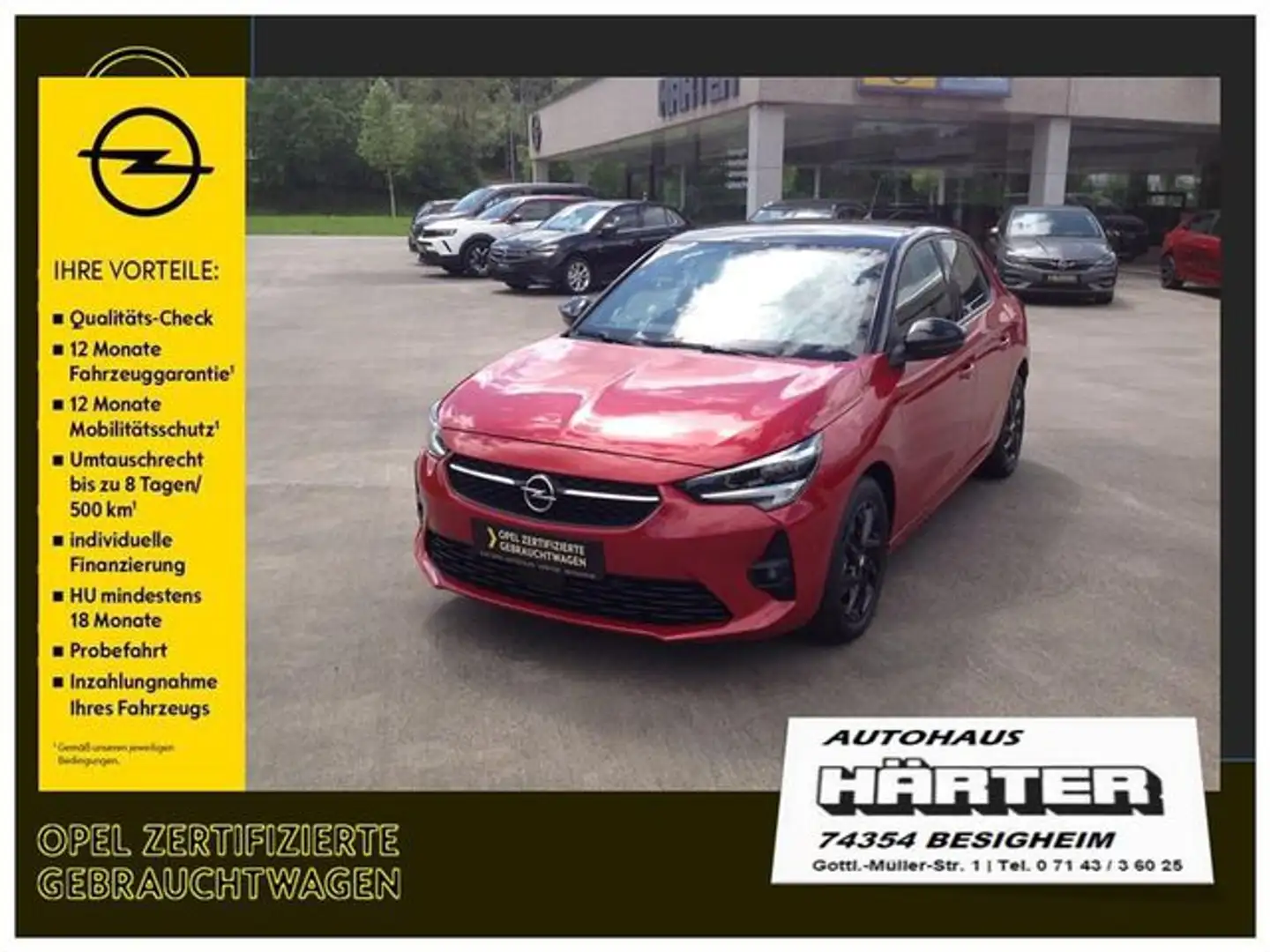 Opel Corsa 1.2 Turbo GS-Line LED-Matrix Kamera PDC V H Sitzhz Red - 1