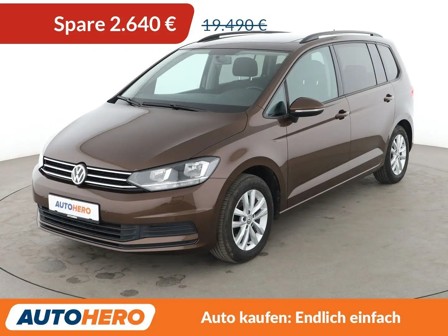 Volkswagen Touran 1.4 TSI Comfortline BlueMotion Tech Aut.*NAVI*PDC* Brun - 1