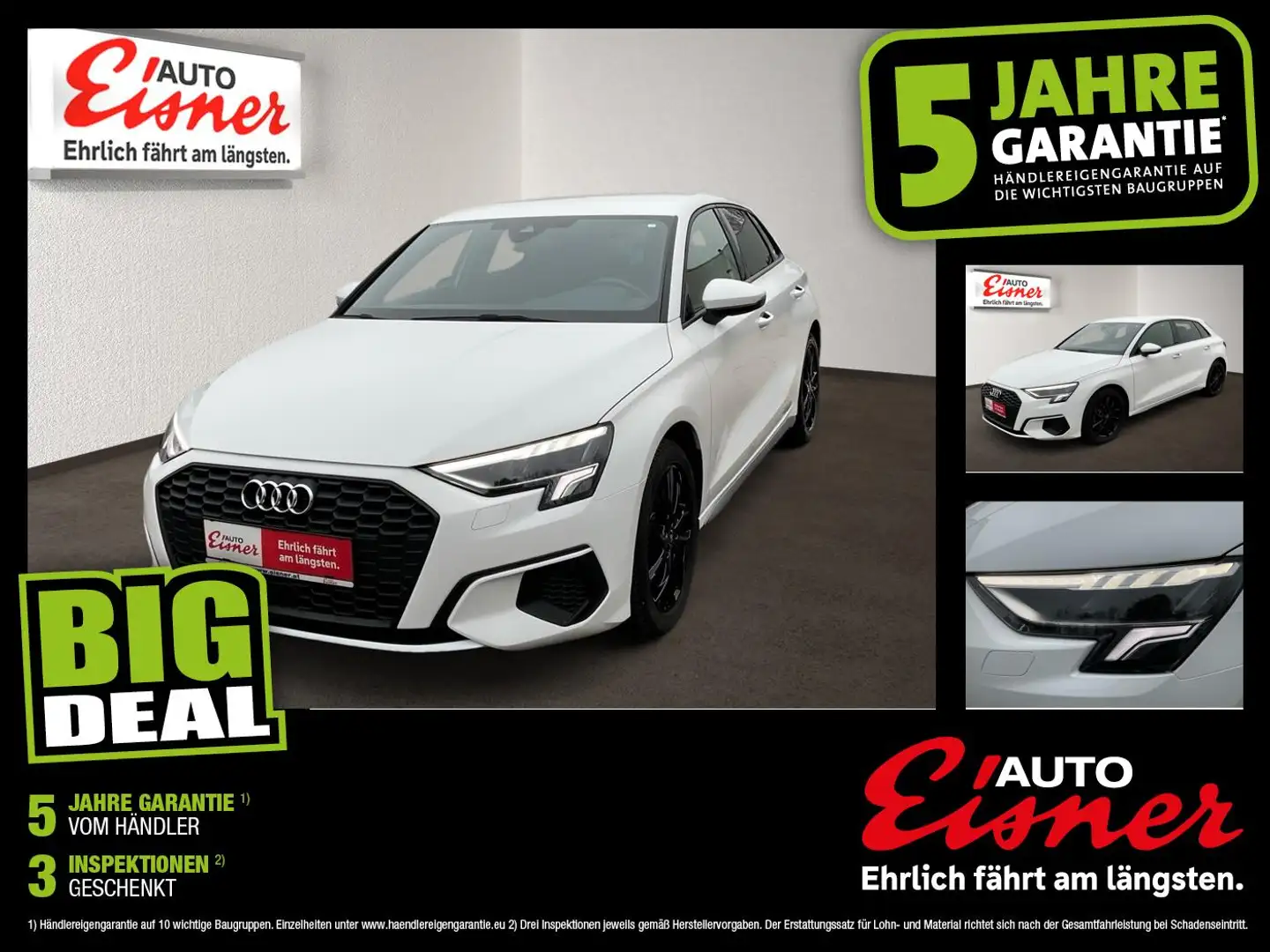 Audi A3 SB 30 TDI Virtual Cockpit Weiß - 1