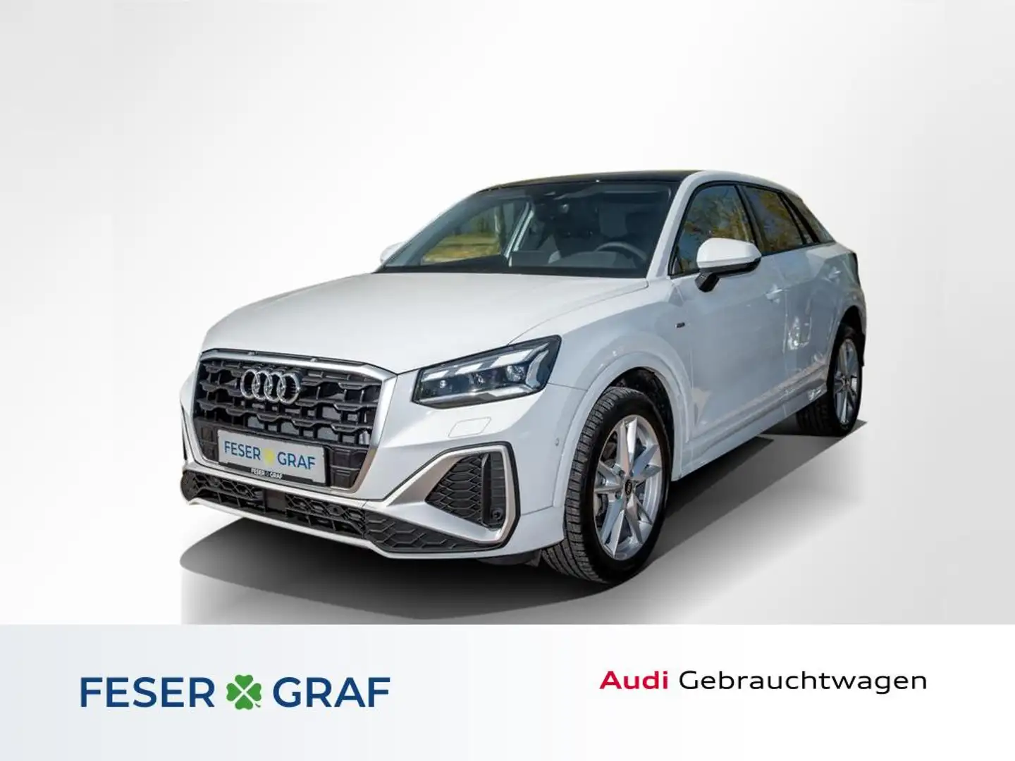 Audi Q2 35TFSI S tronic S line /Matrix/Pano/Navi+/Kamera Weiß - 1