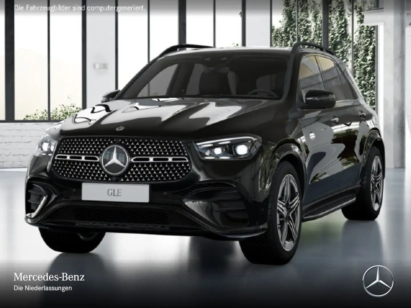 Mercedes-Benz GLE 350 de 4M AMG+NIGHT+PANO+360+AHK+MULTIBEAM+9G Noir - 2