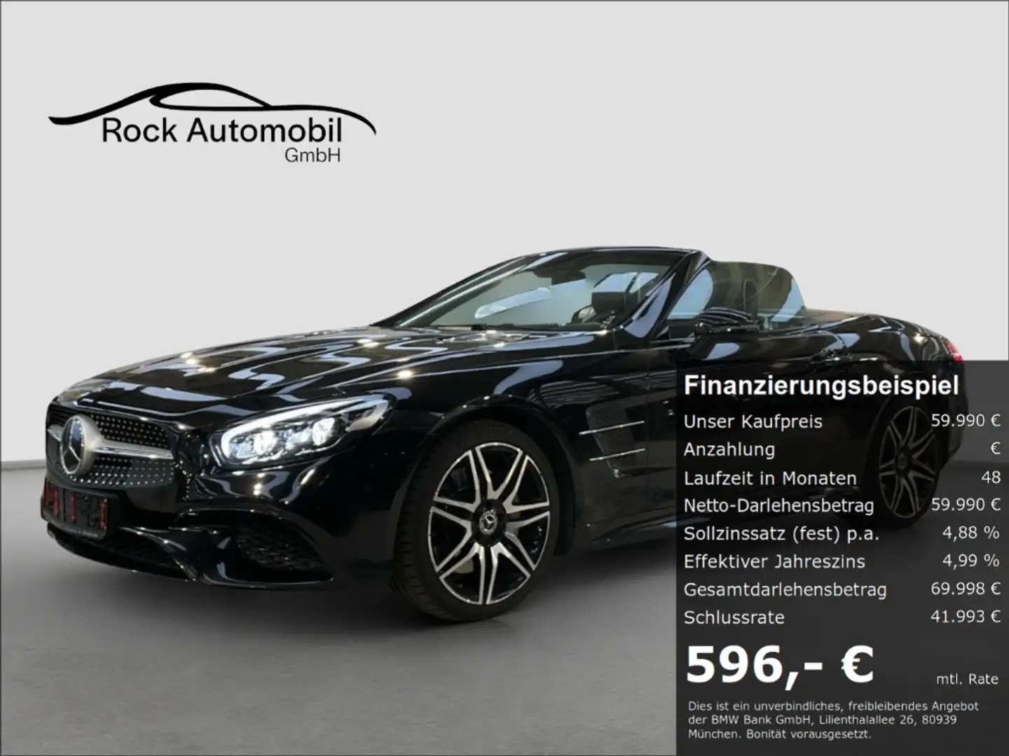 Mercedes-Benz SL 500 9G AMG NIGHT ABC *Deutsches Fahrzeug* Schwarz - 1