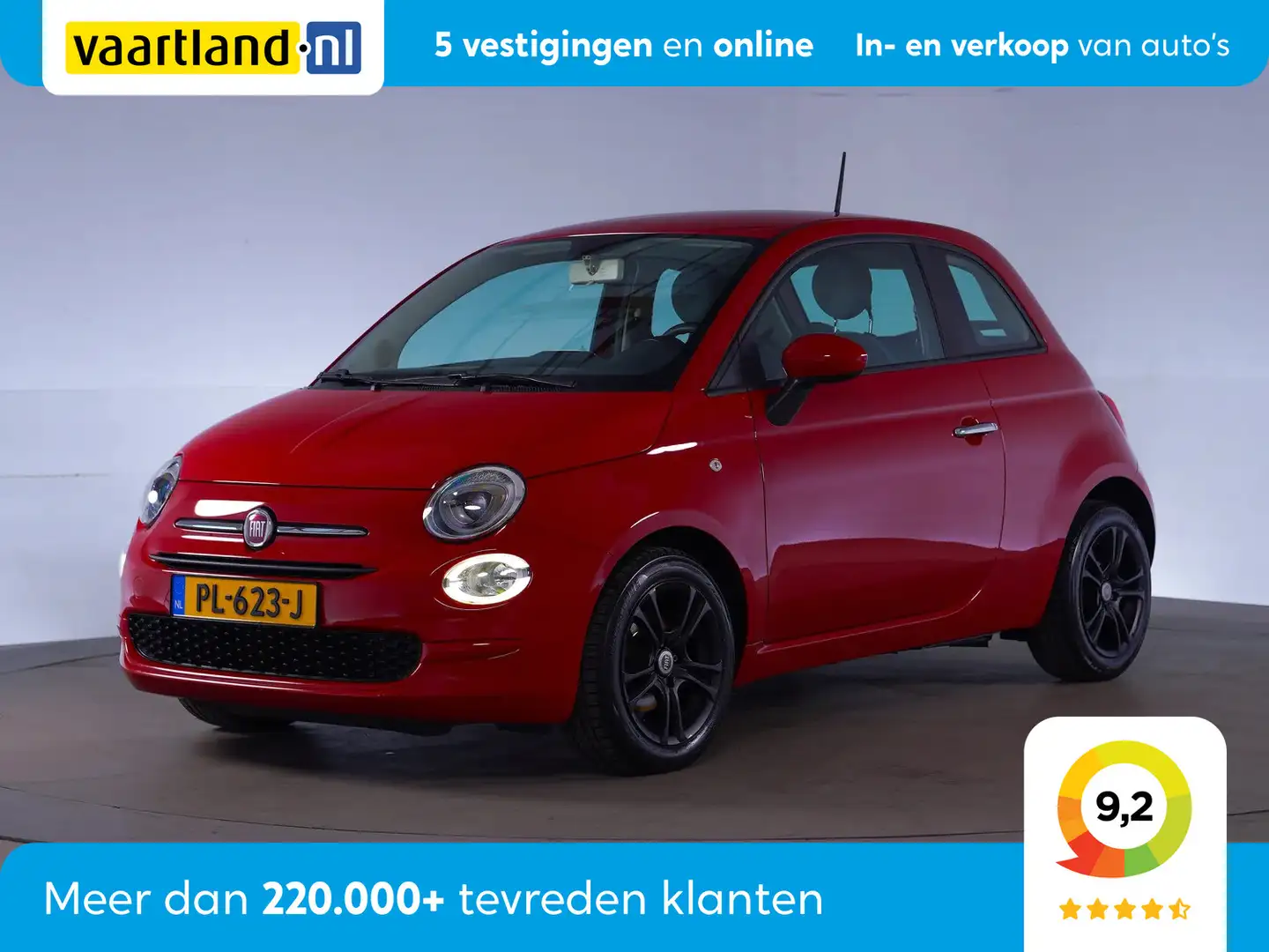 Fiat 500 1.0 TwinAir Pop [ Airco Cruise control Org NL ] Rood - 1