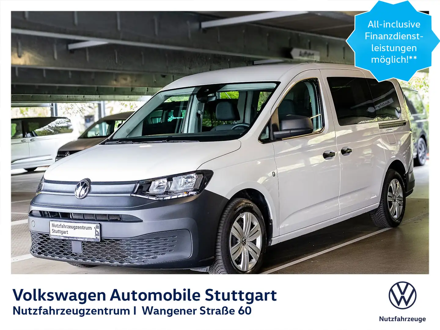 Volkswagen Caddy Kombi 1.5 TSI Euro 6d ISC FCM Klima Wit - 1