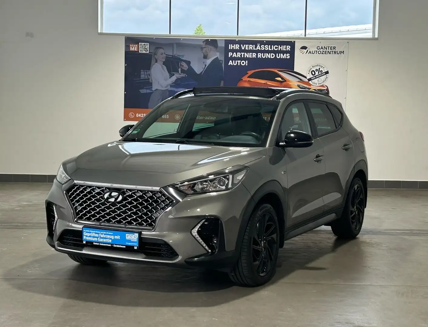 Hyundai TUCSON 1.6 T-GDI DCT N Line PANO+RFK+SHZ+LED Grau - 1