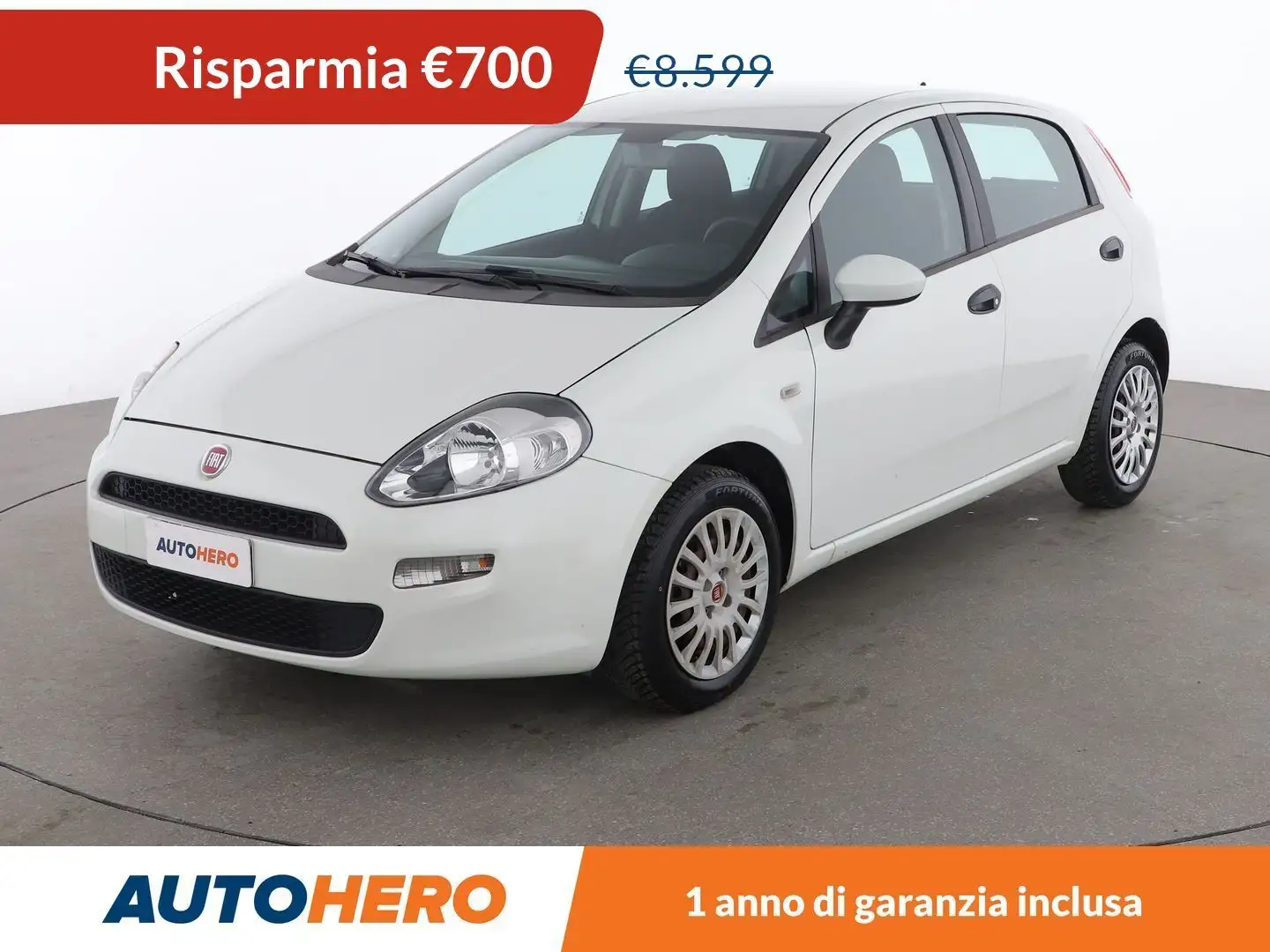 Fiat Punto 1.2 Street Blanc - 1
