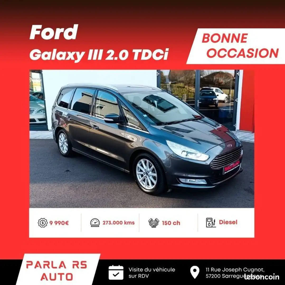 Ford Galaxy III 2.0 TDCi 16V PowerShift 150ch 7 places - 1