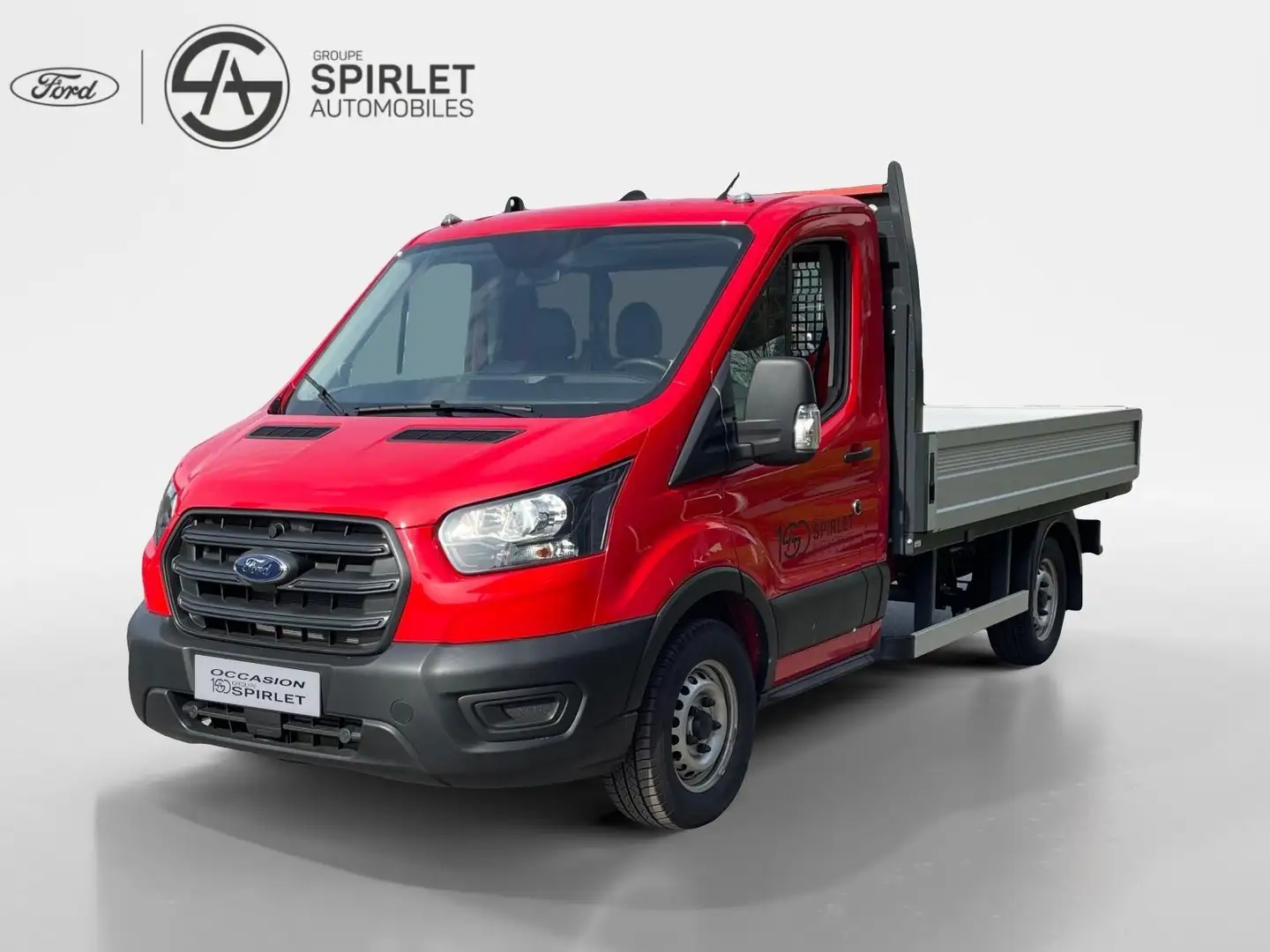 Ford Transit Chassis cabine plateau-Approve Rood - 1