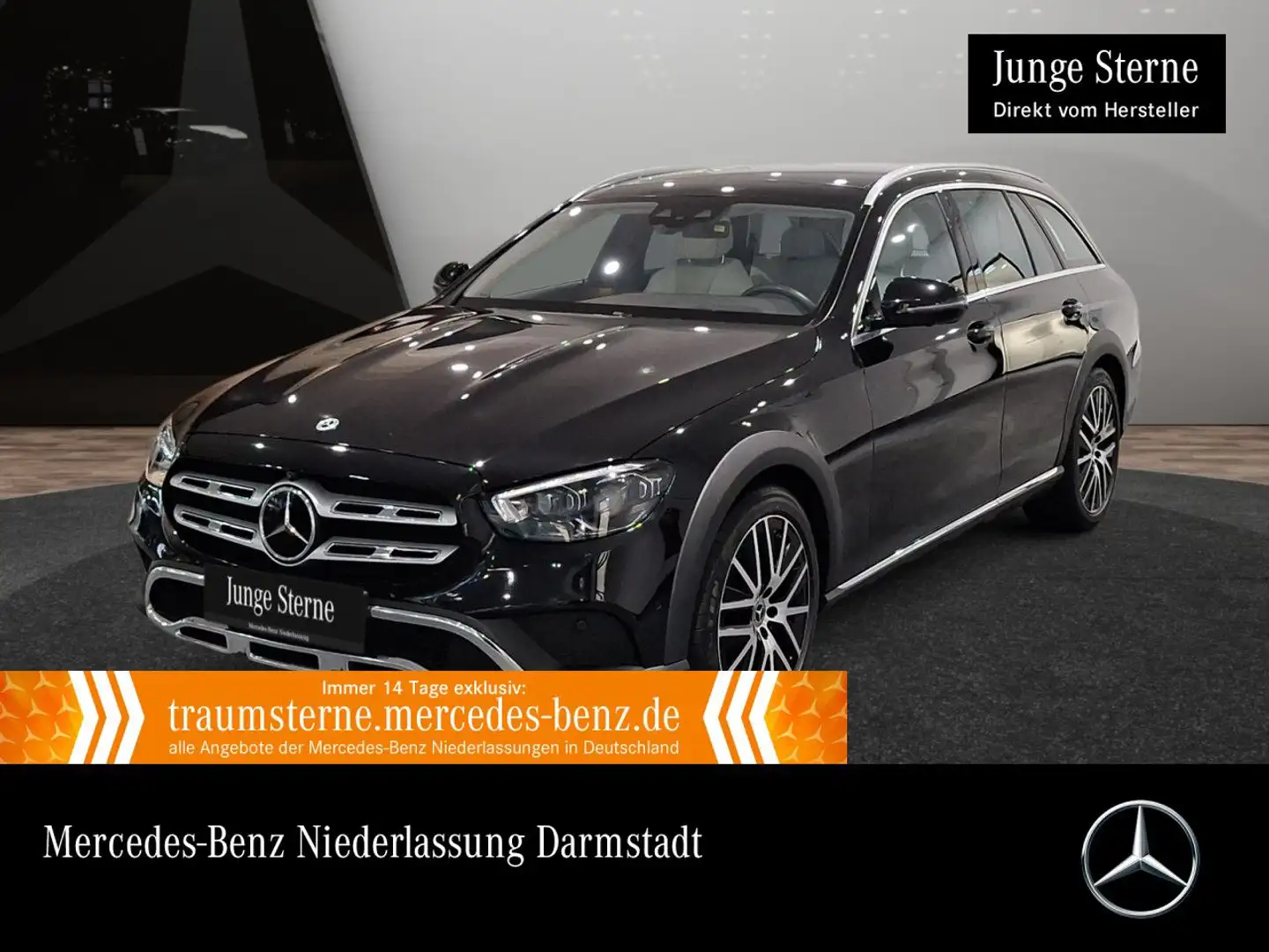 Mercedes-Benz E 450 T 4M AVANTG+PANO+360+AHK+MULTIBEAM+STHZG+HUD Noir - 1