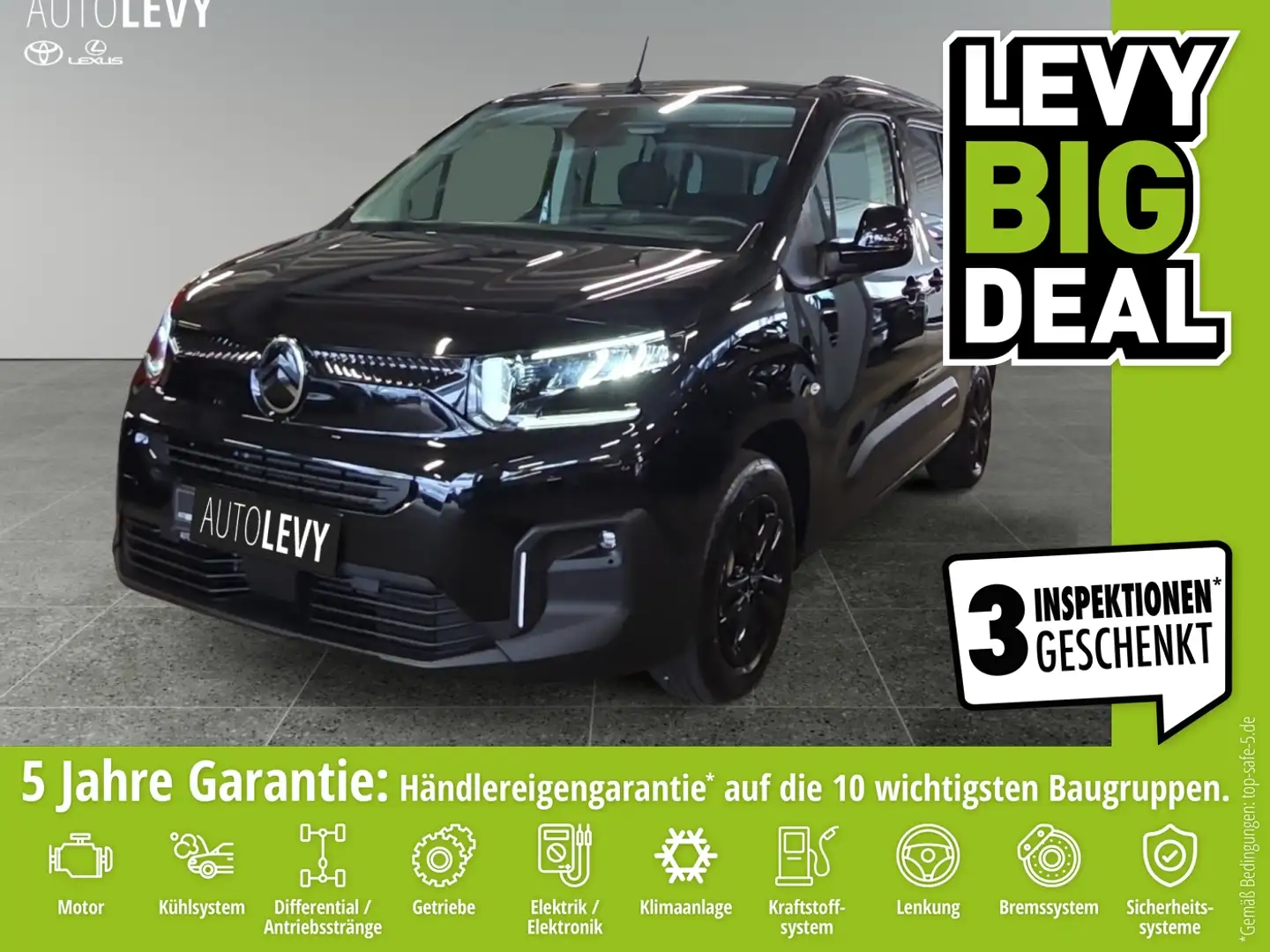 Citroen Berlingo 1.5 BlueHDi 130 MPlus CarPlay+Kamera+PDC Schwarz - 1