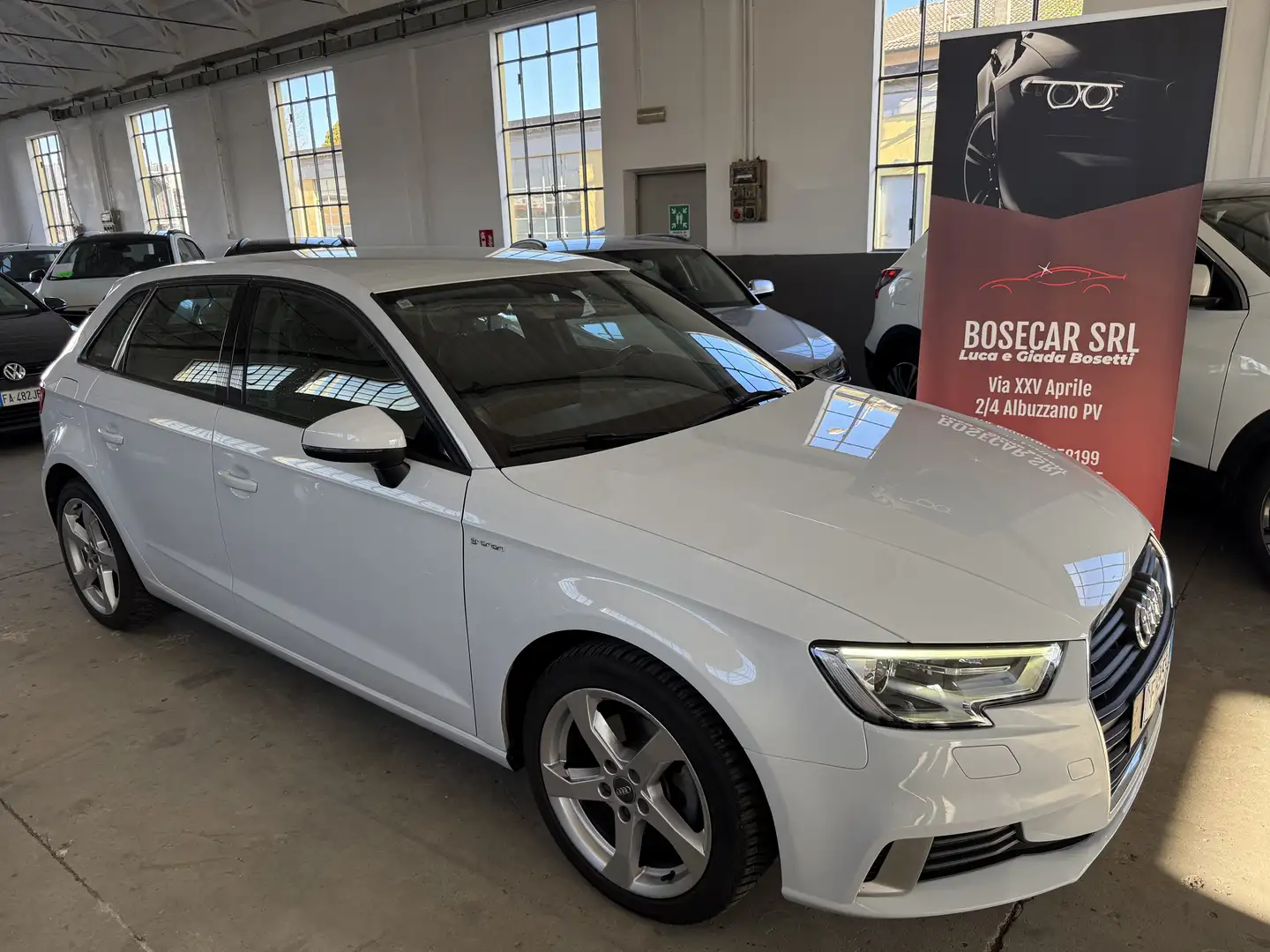 Audi A3 Sportback 1.4 tfsi g-tron 110cv UNIPRO BOMBOLE 29 Bianco - 1