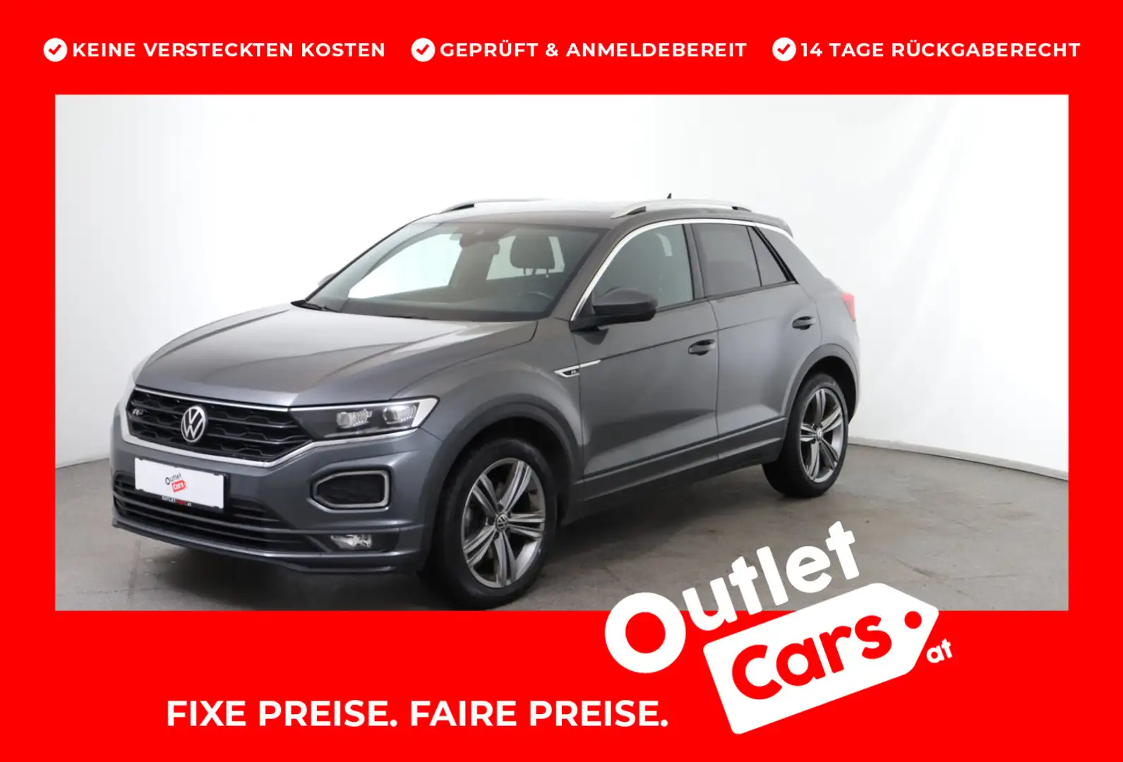 Volkswagen T-Roc Sport TDI SCR 4MOTION DSG Grau - 1