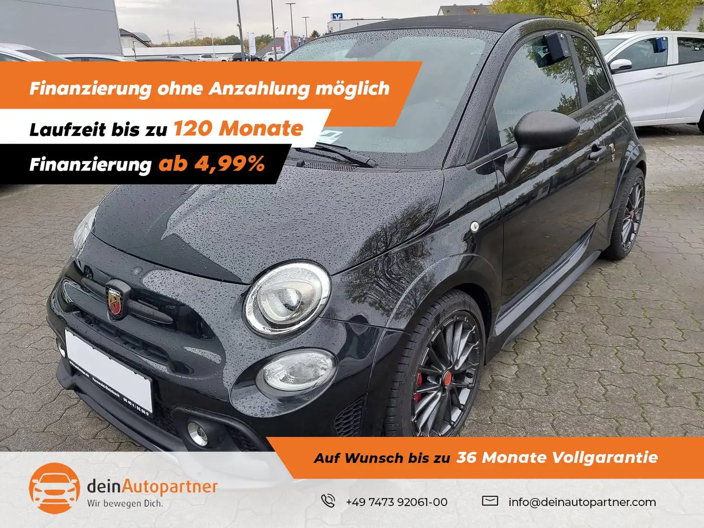 Fiat 500C Abarth 595 C Competizione NAVI/BI-XENON/LEDER/KLIMA/DAB Schwarz - 1