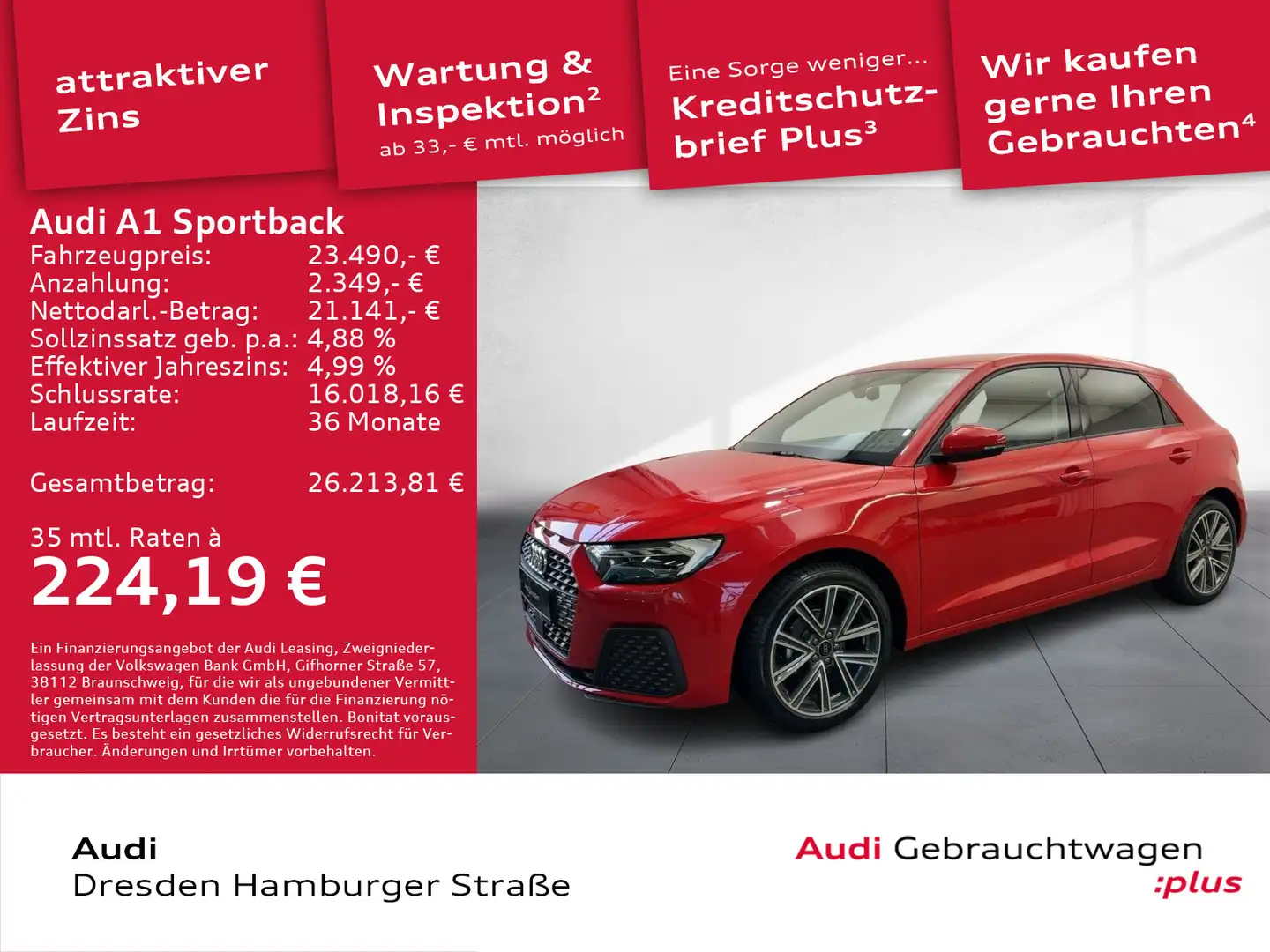 Audi A1 25 TFSI 70(95) kW(PS) S tronic Rot - 1