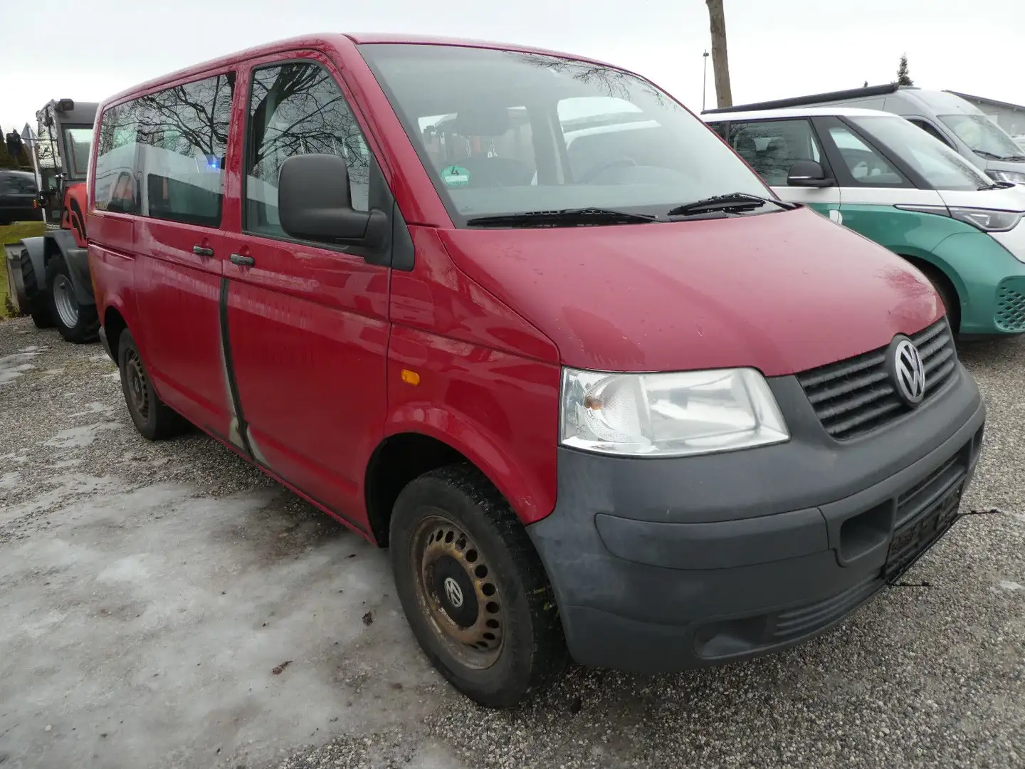 Volkswagen T5 Transporter 2,5 TDI TÜV 10/27+5-Sitzer Rot - 2