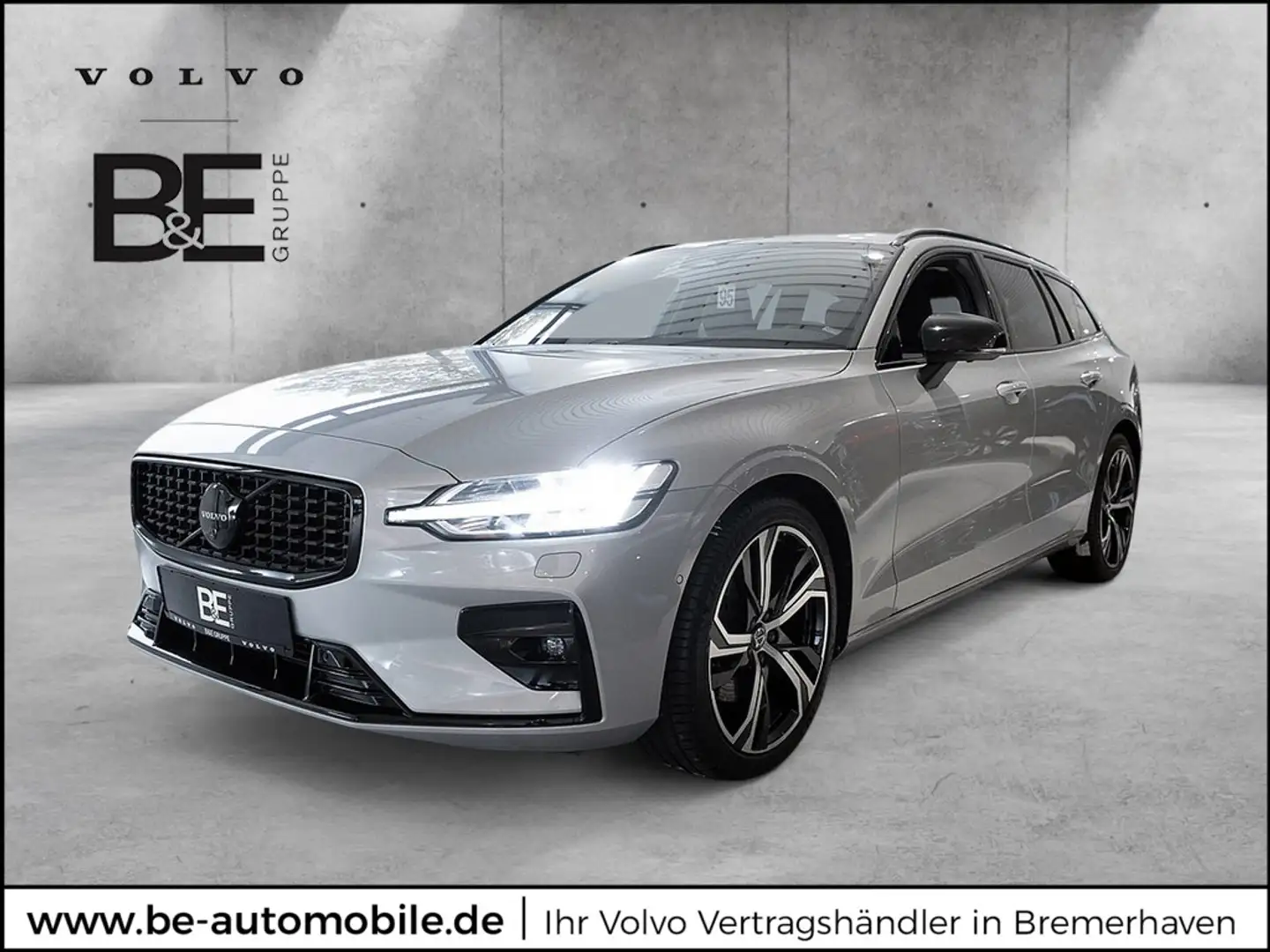 Volvo V60 Kombi B4 Plus Dark ACC LENKRADHZ. 360° Silber - 1