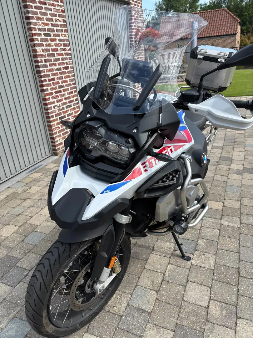 BMW R 1250 GS Adventure FULL option +3 BMW koffer + BMW Navi Blanc - 2