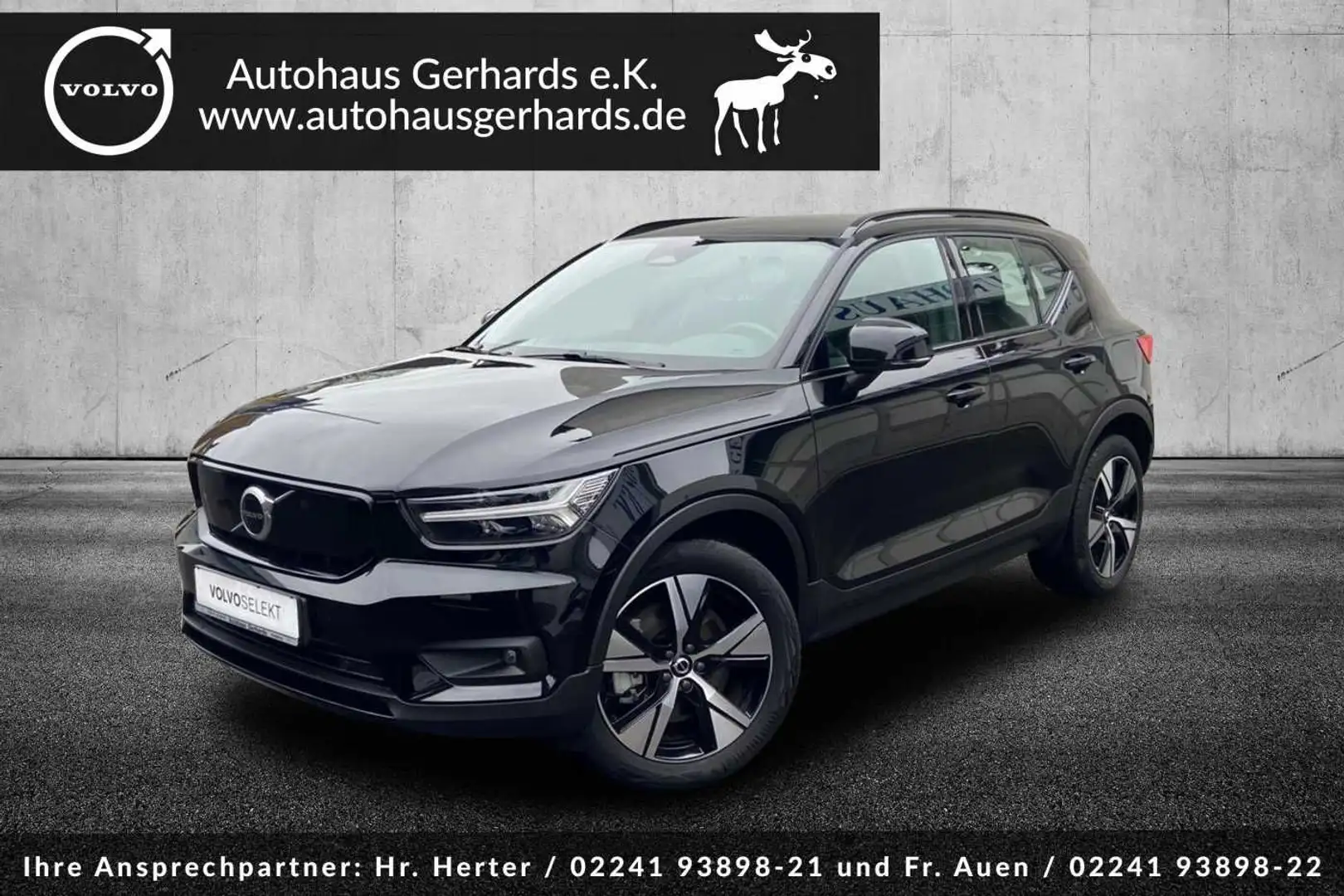 Volvo XC40 Recharge, P8 AWD Pure Electric, BLIS, ACC Schwarz - 1