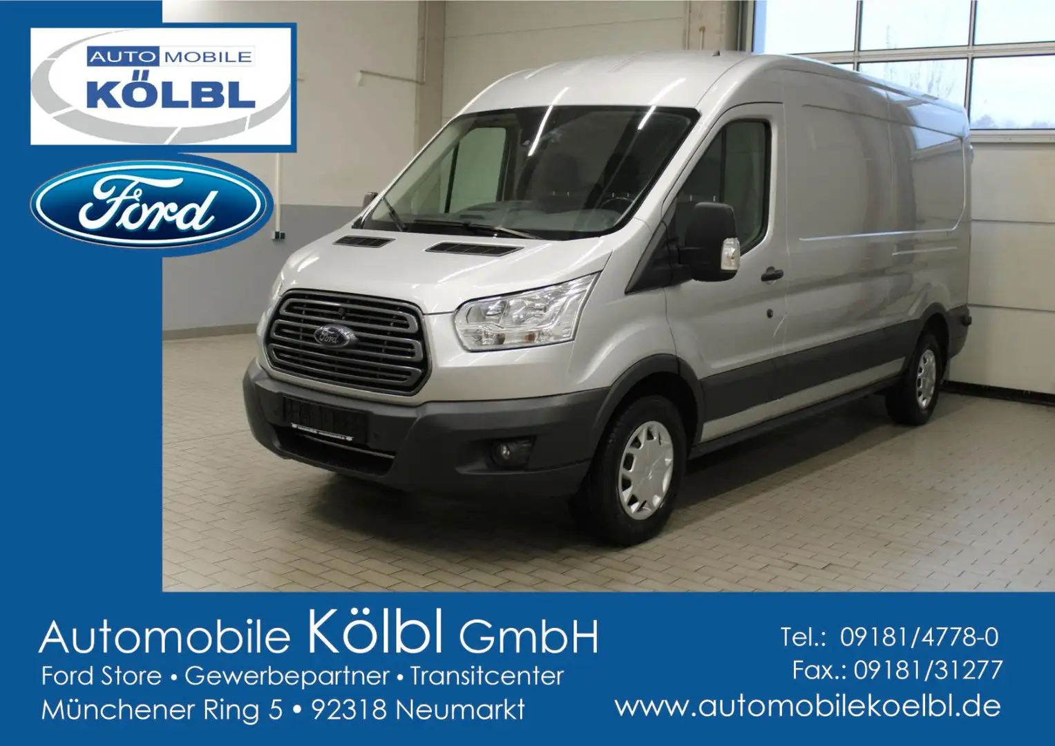 Ford Transit Kasten 350 L3 Trend 2.0l TDCI/NAVI/AHK/ Silber - 1