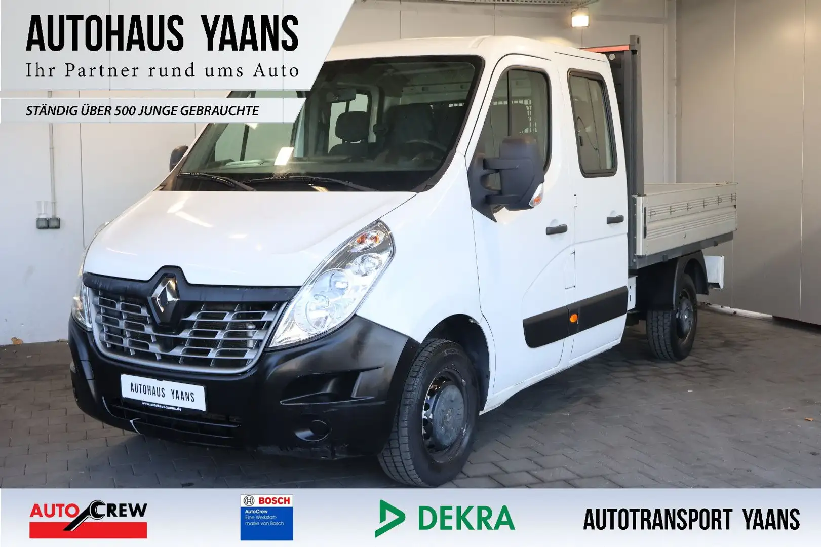 Renault Master III DoKa Pritsche. L2H1 BT+AHK+7 Sitzer bijela - 1